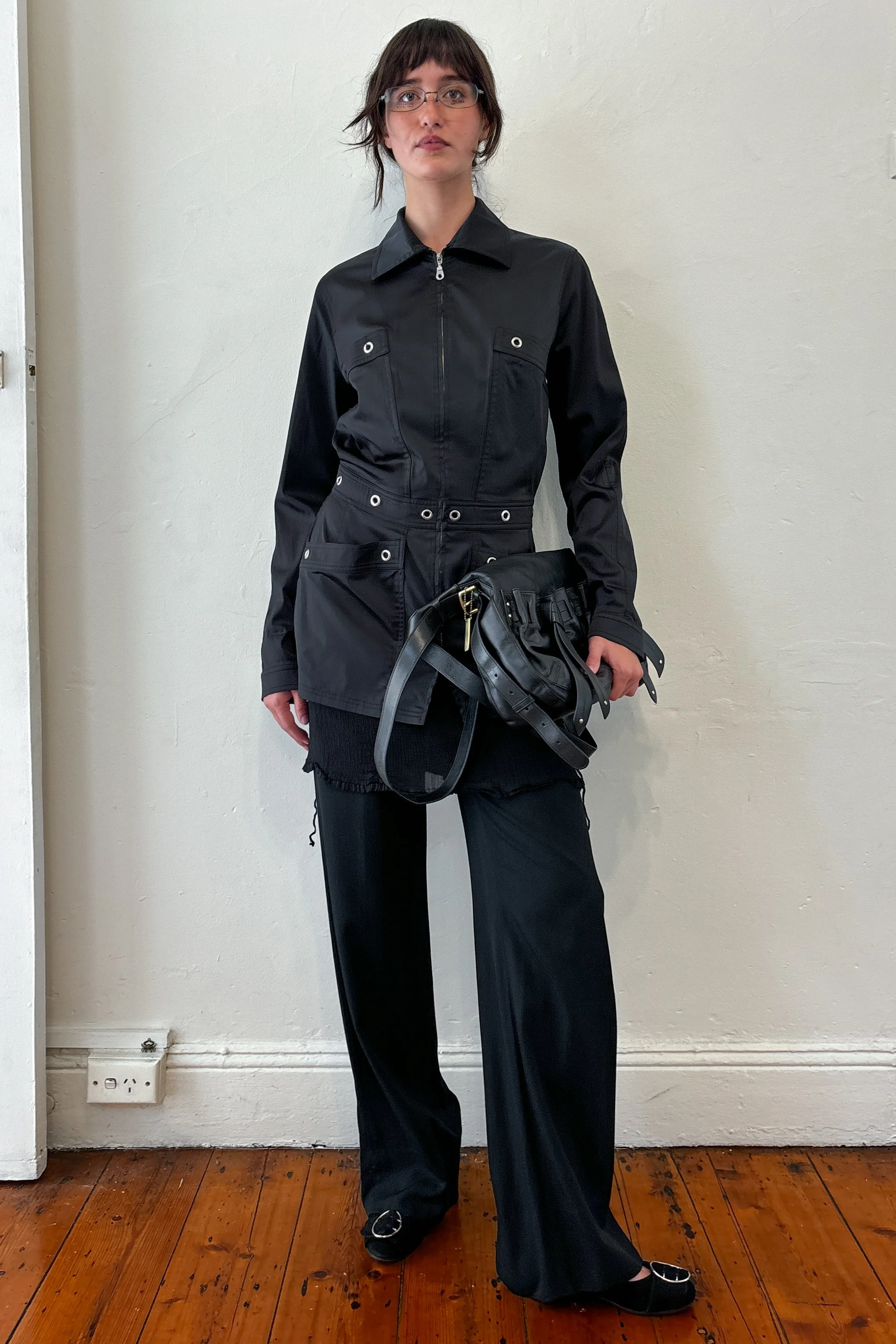 RARE VINTAGE MUGLER EYELET TAILORED JACKET