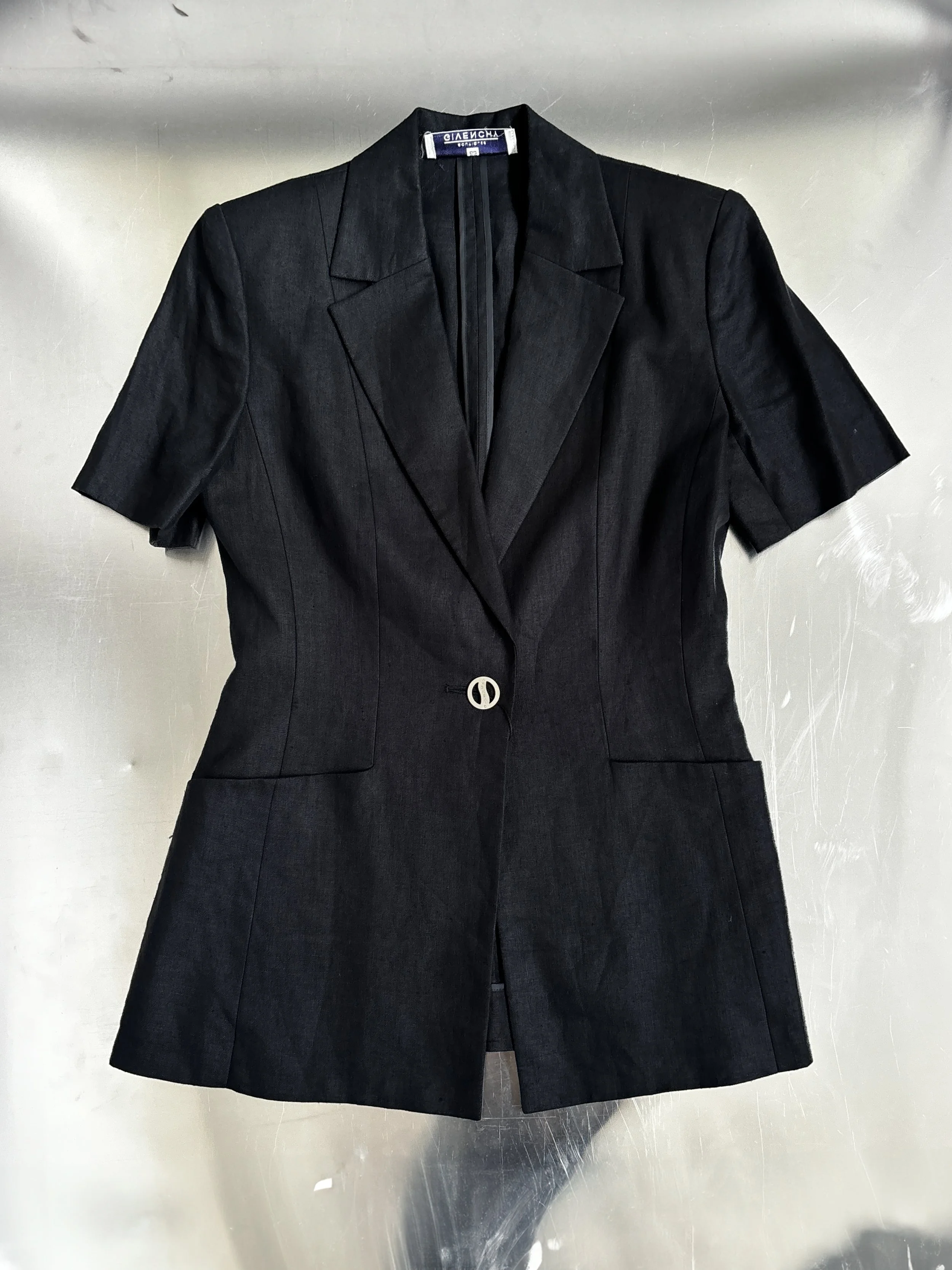 GIVENCHY SHORT SLEEVE LINEN BLAZER