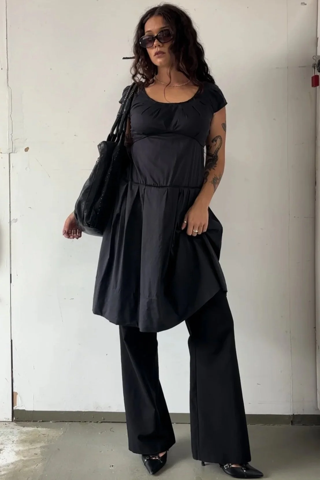 MIU MIU DROP WAIST DRESS