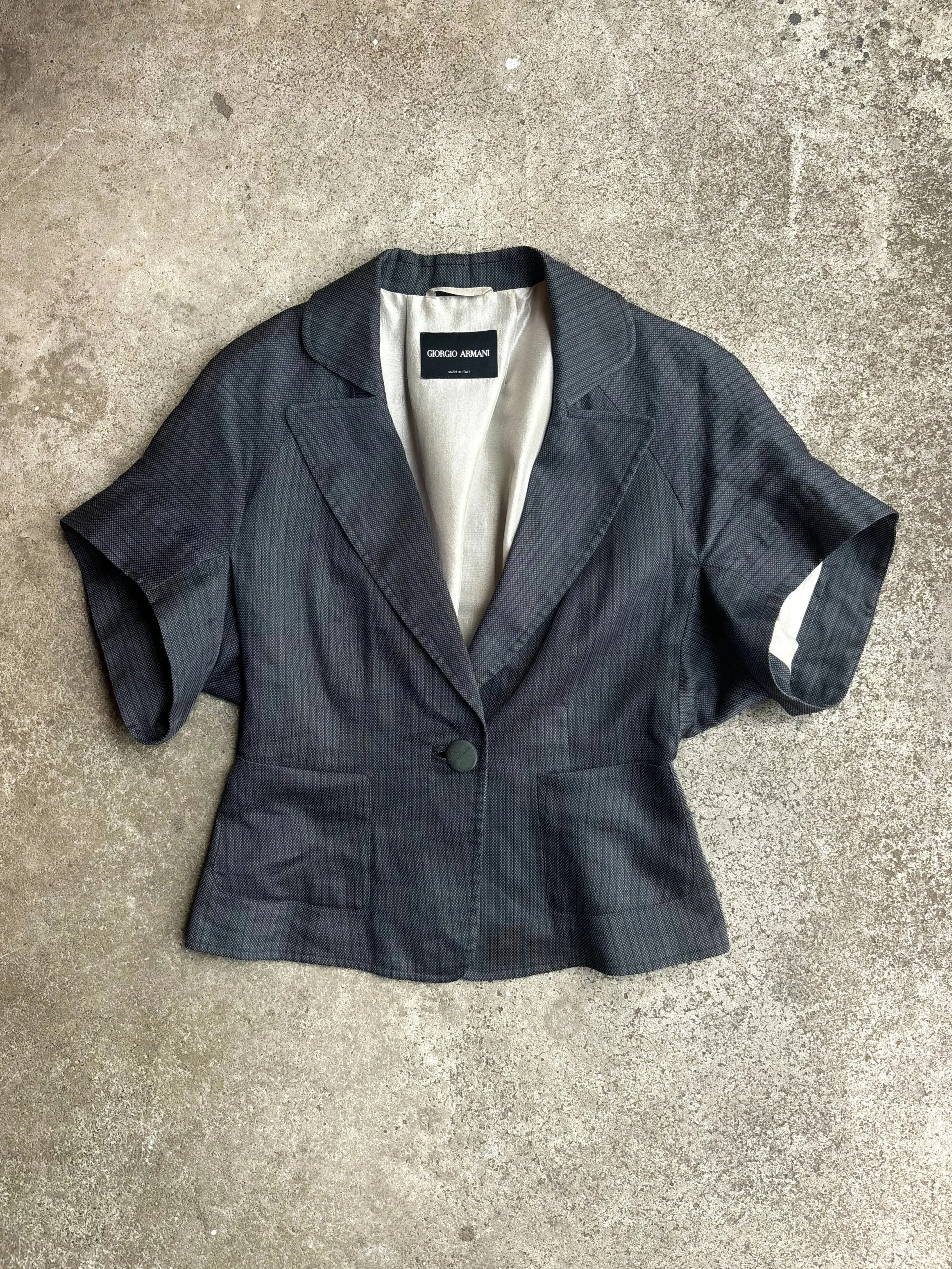 GIORGIO ARMANI SHORT SLEEVE BLAZER