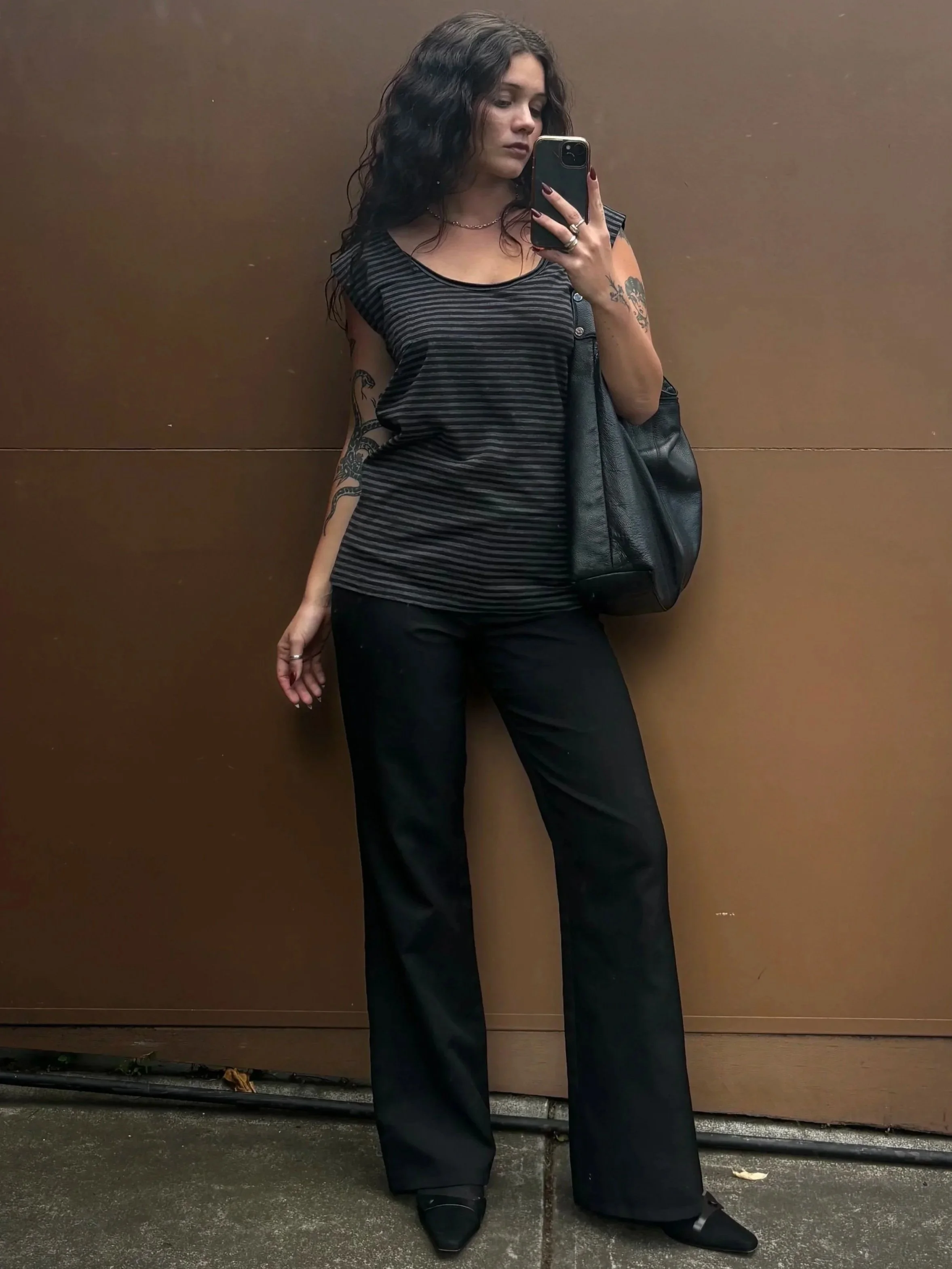 DIESEL OFF SHOULDER STRIPE TOP