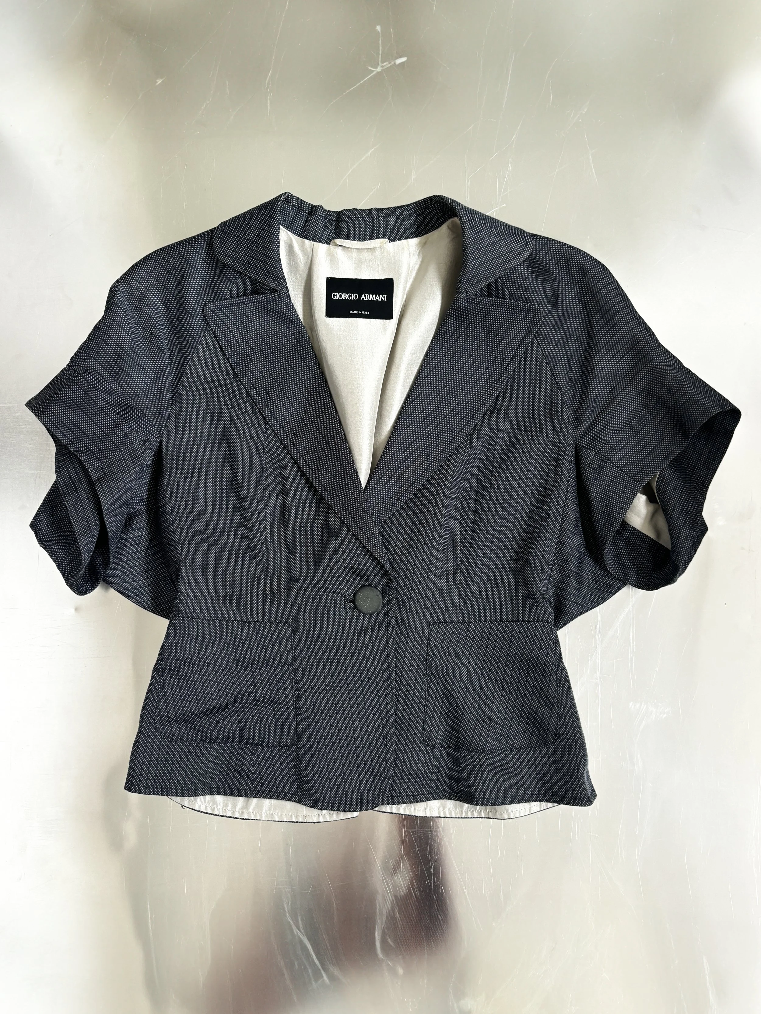 GIORGIO ARMANI SHORT SLEEVE BLAZER