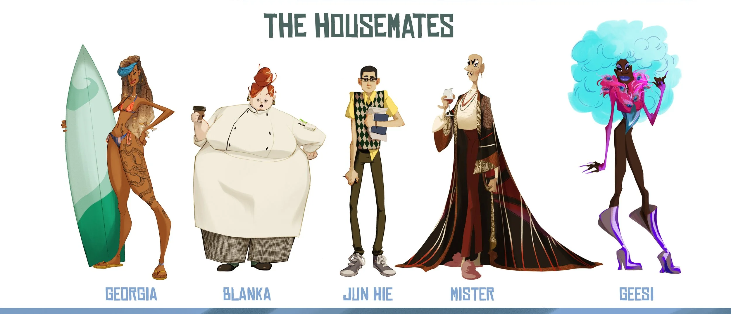 Character Design Lineup