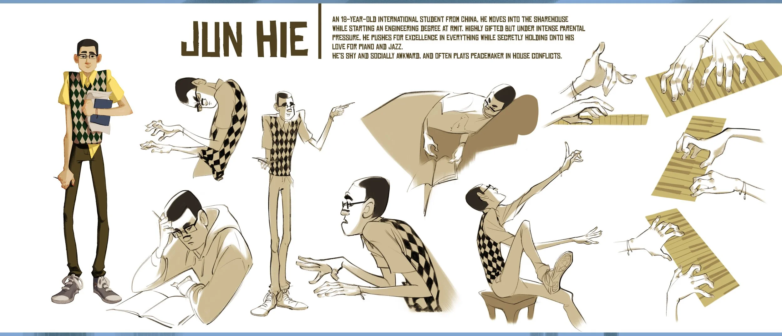 Full body poses & hands