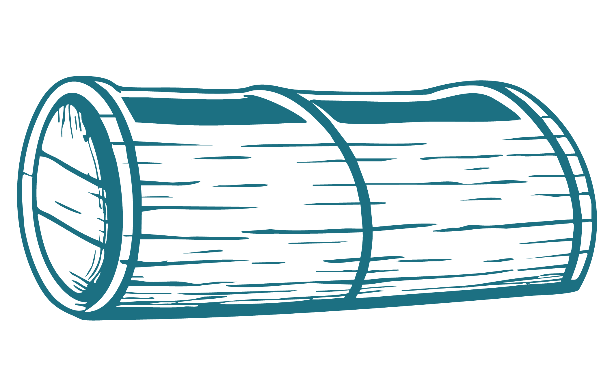 Canoa de madera para fermentación de agave.