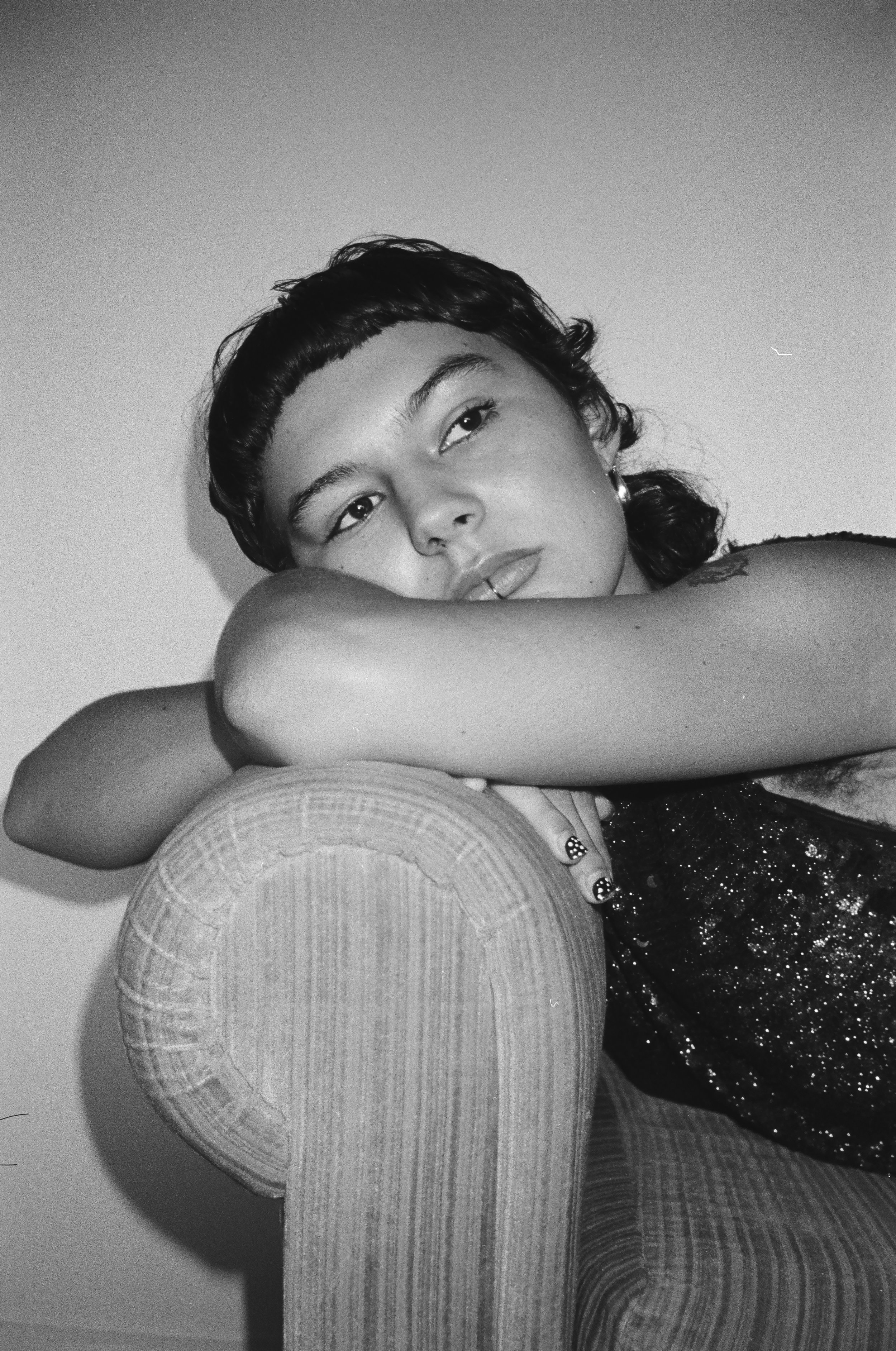 Denim on Her Album Cover