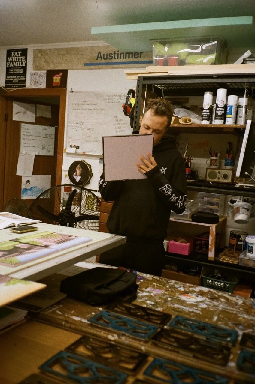 Christopher Zanko in his Studio