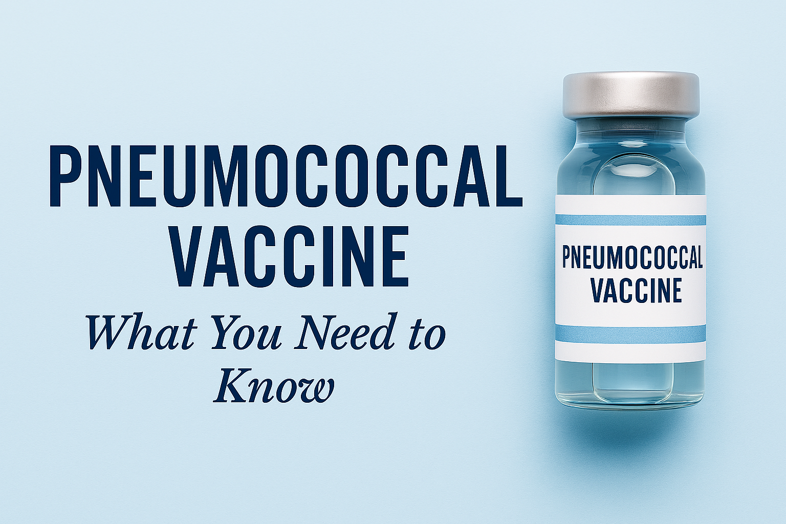 Pneumococcal Vaccination: What you need to know