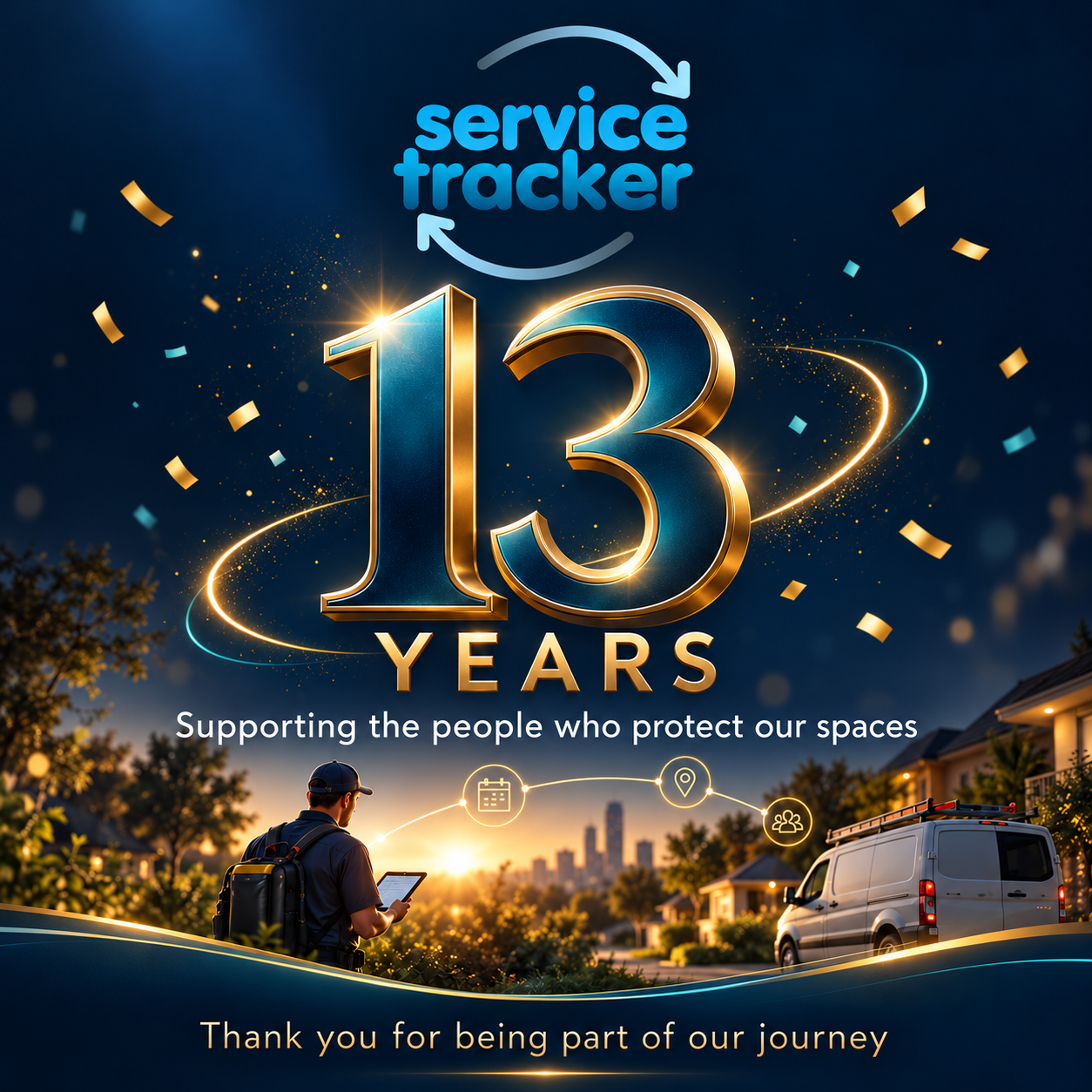 We’re celebrating 13 years of ServiceTracker!