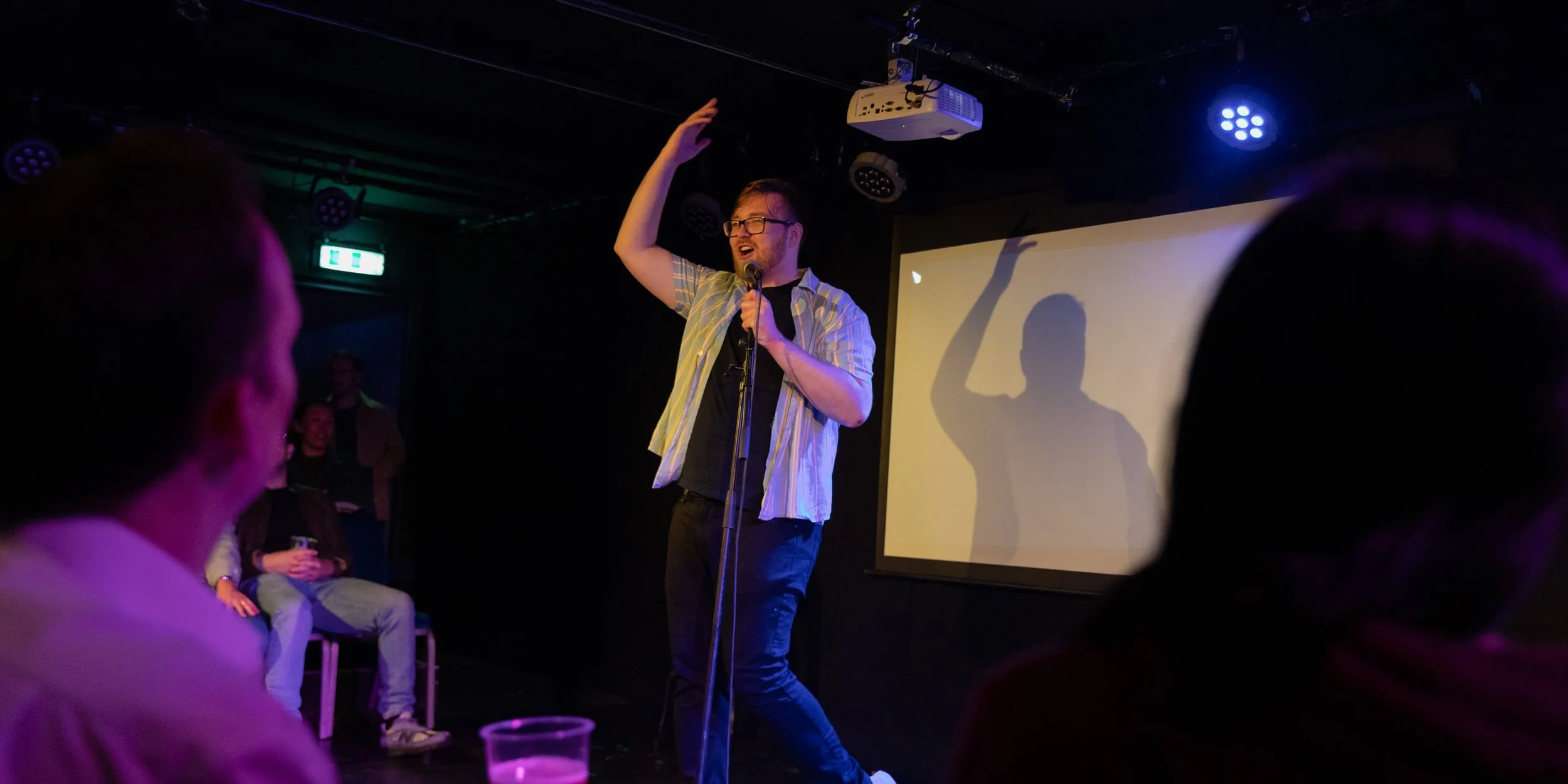 Kyle Dolan hosting Liars & Clowns in Edinburgh (August 2024) - Photo taken by Jennifer Forward-Hayter