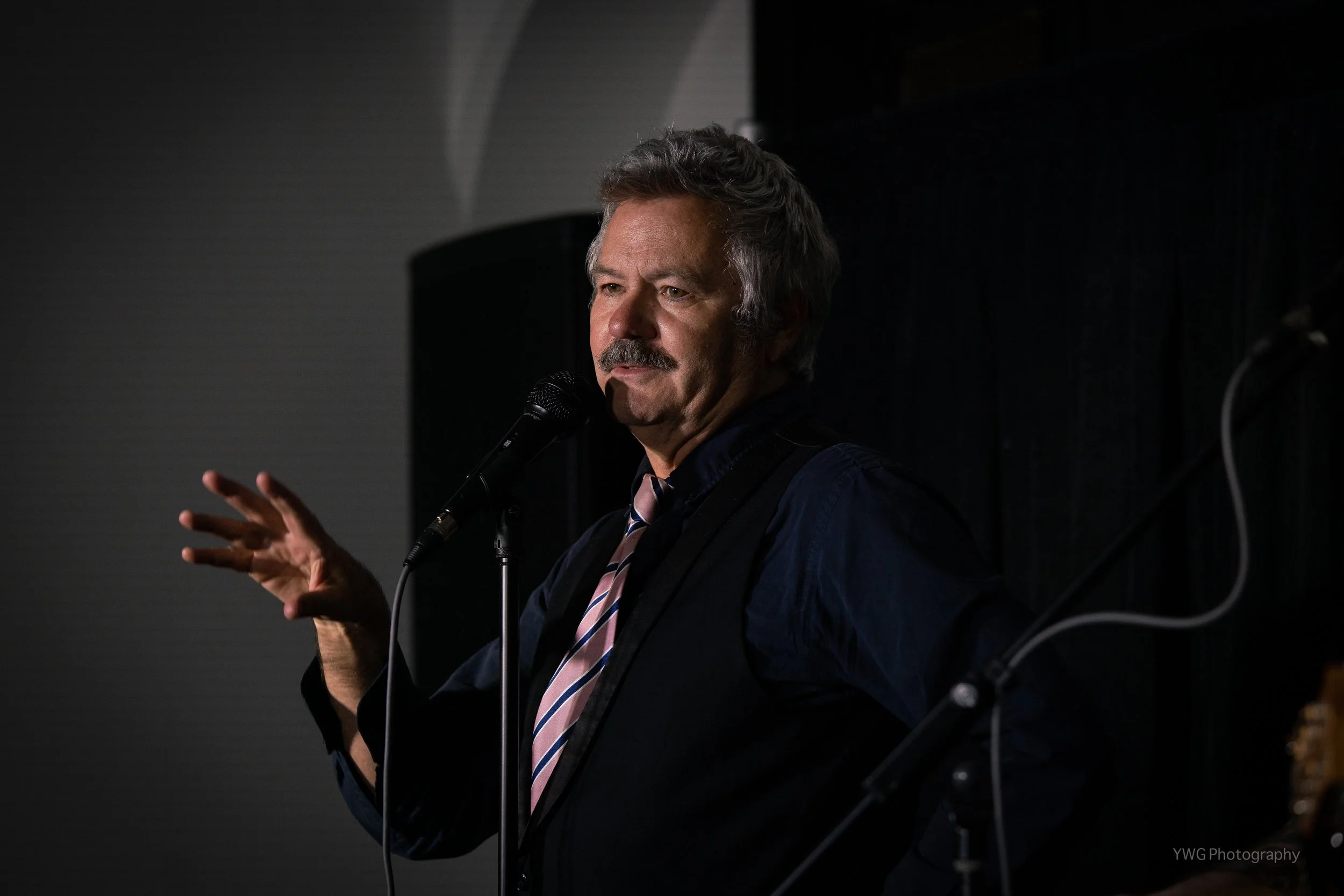 Paul McDermott performing at Liars & Clowns at the Adelaide Fringe, 2022 - Photo by Yasmin Wright-Gittins
