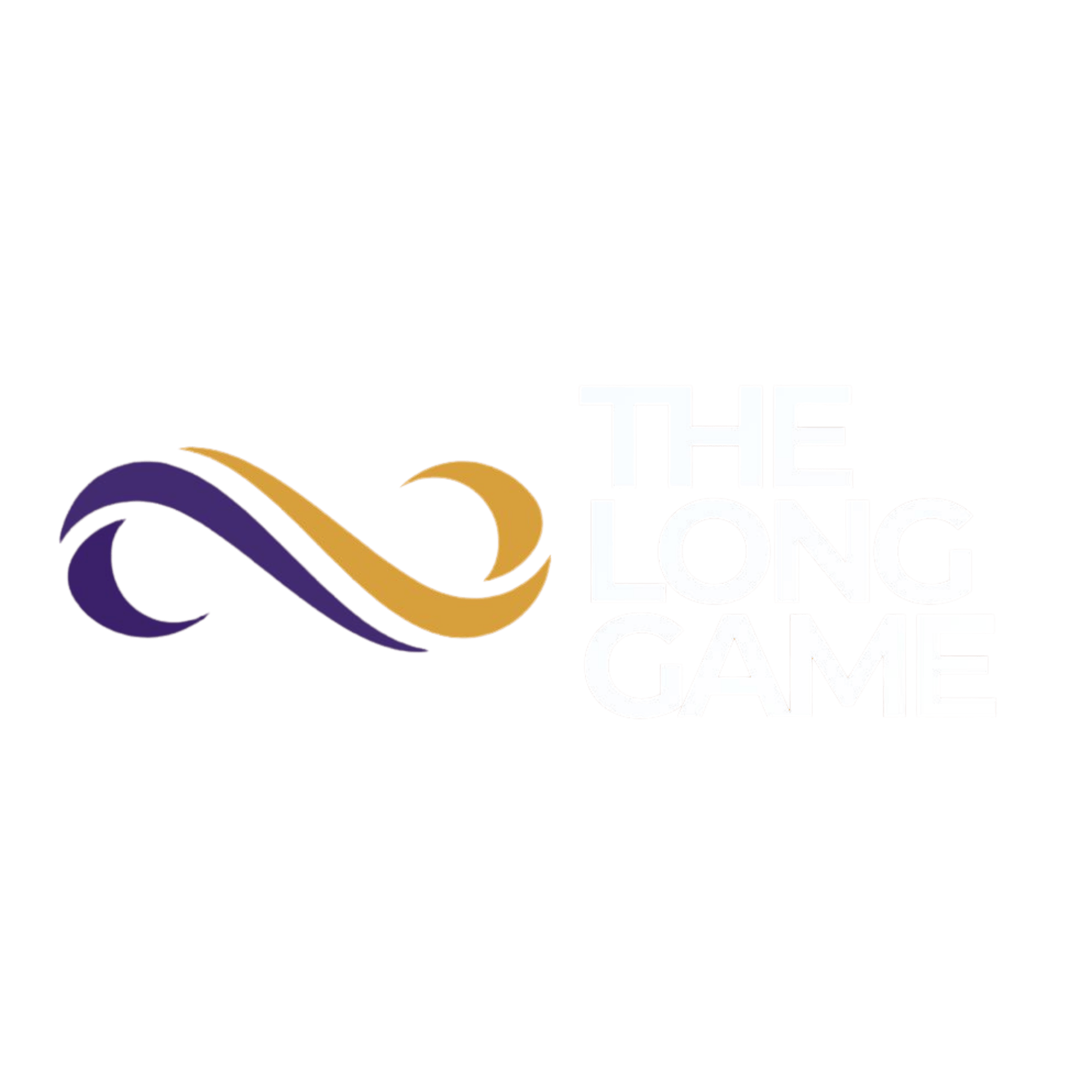 Black background with colorful text: "THE LONG LOSS GAME" and a stylized purple and orange wave design.
