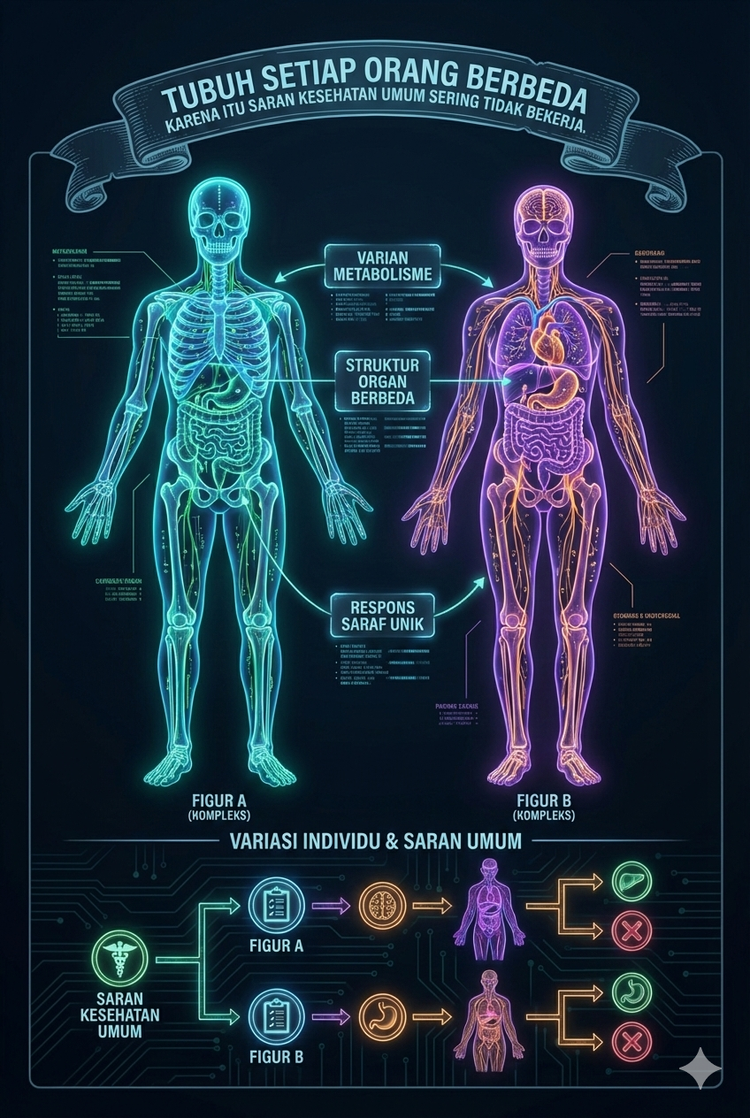 Variasi Individu & Saran Umum - Tubuh Setiap Orang Berbeda
