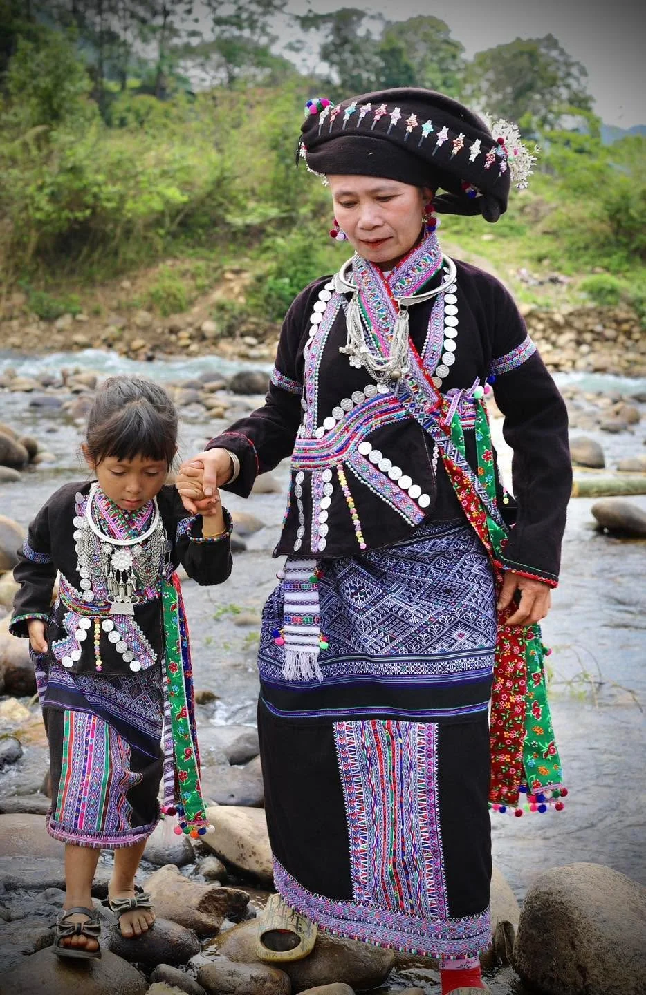 Mother and Child by the River