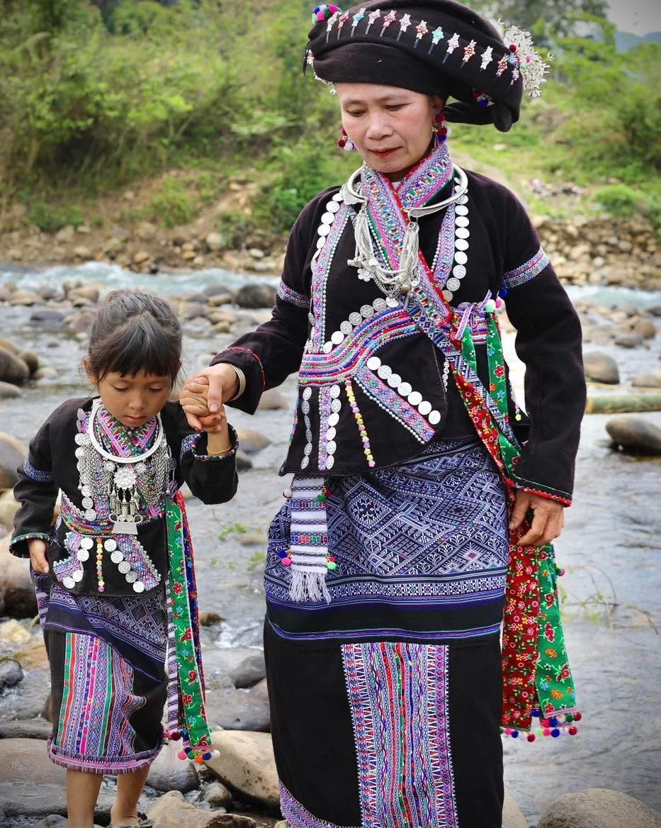  Mother and Son by the River