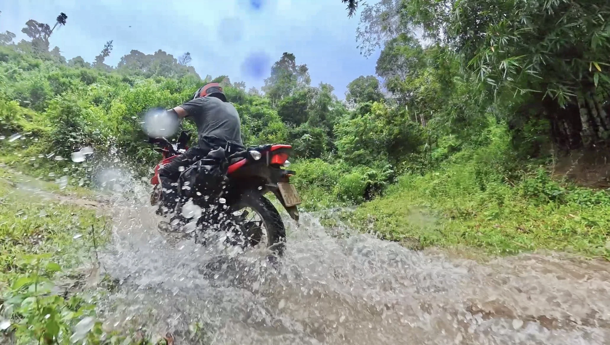 Splashing Through a Deep Puddle