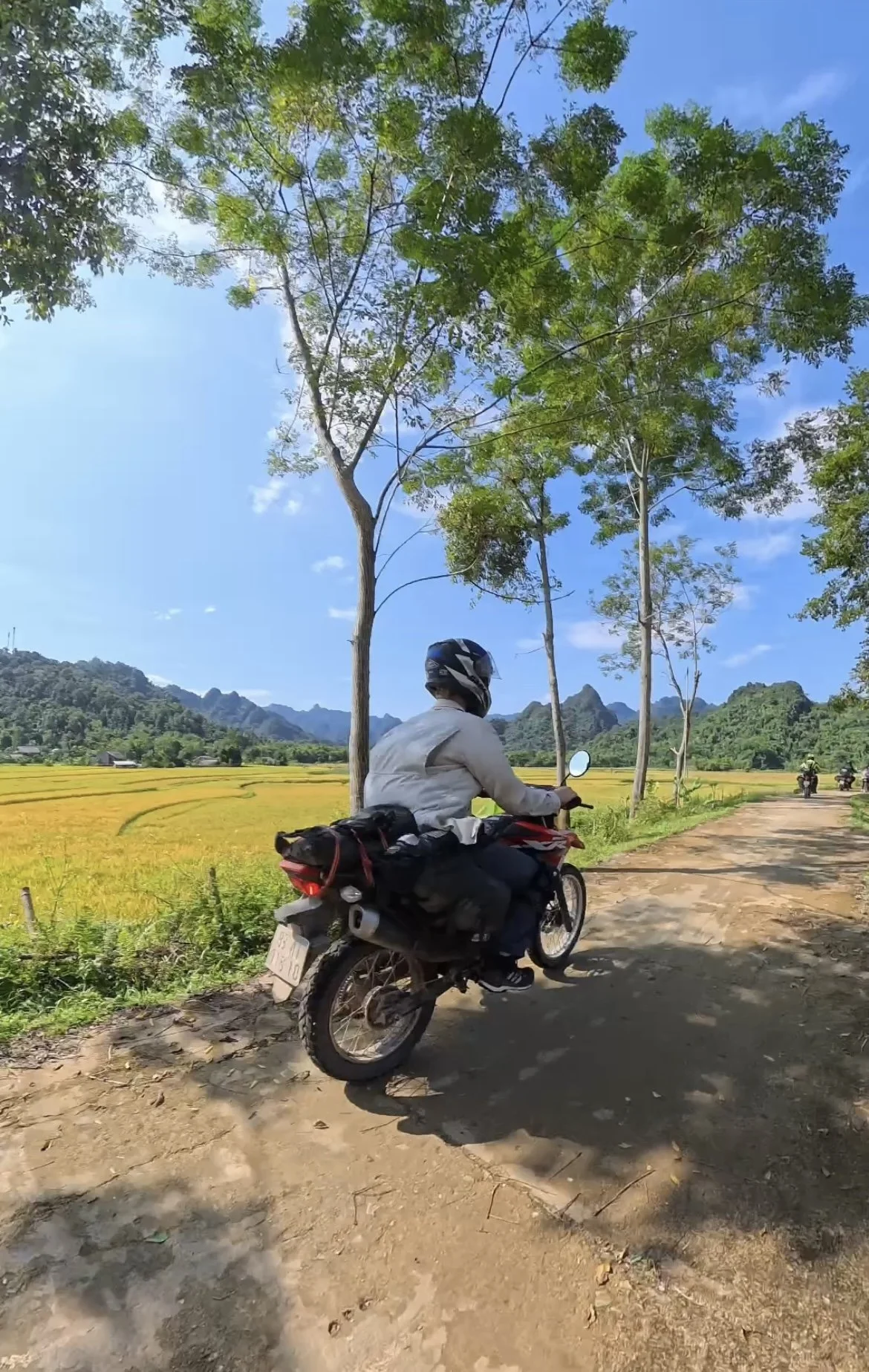 Riding Beside Open Farmland