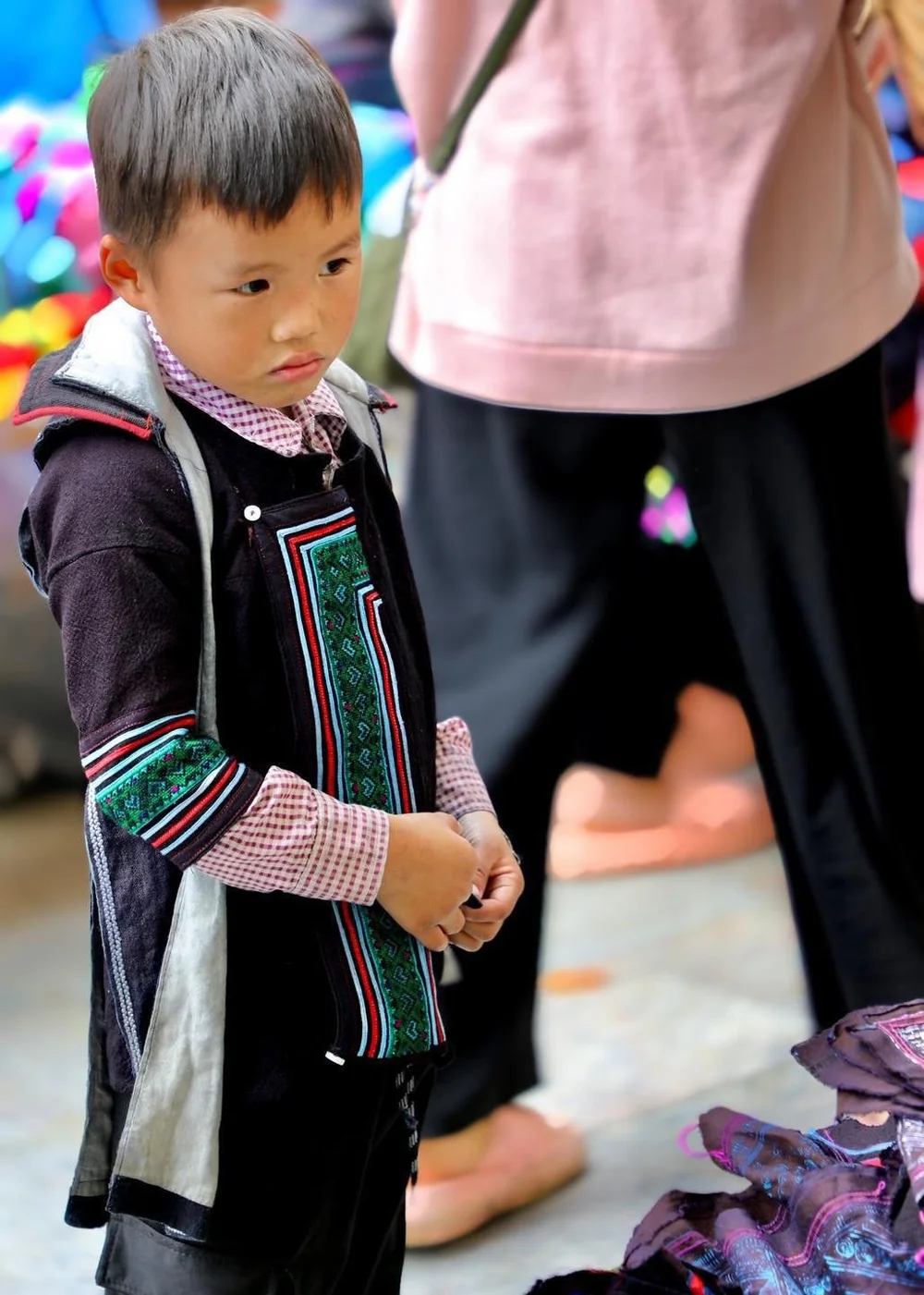  Curious Boy at the Market