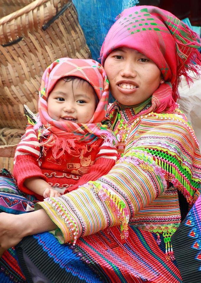 Mother and Baby at Bac Ha Market