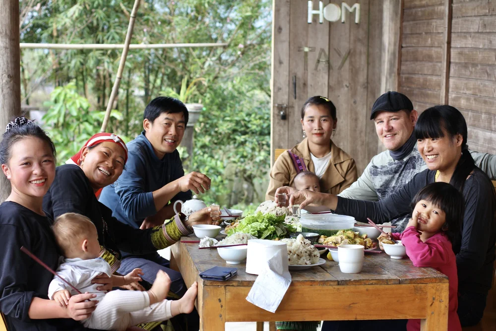 Gathering Around a Traditional Meal