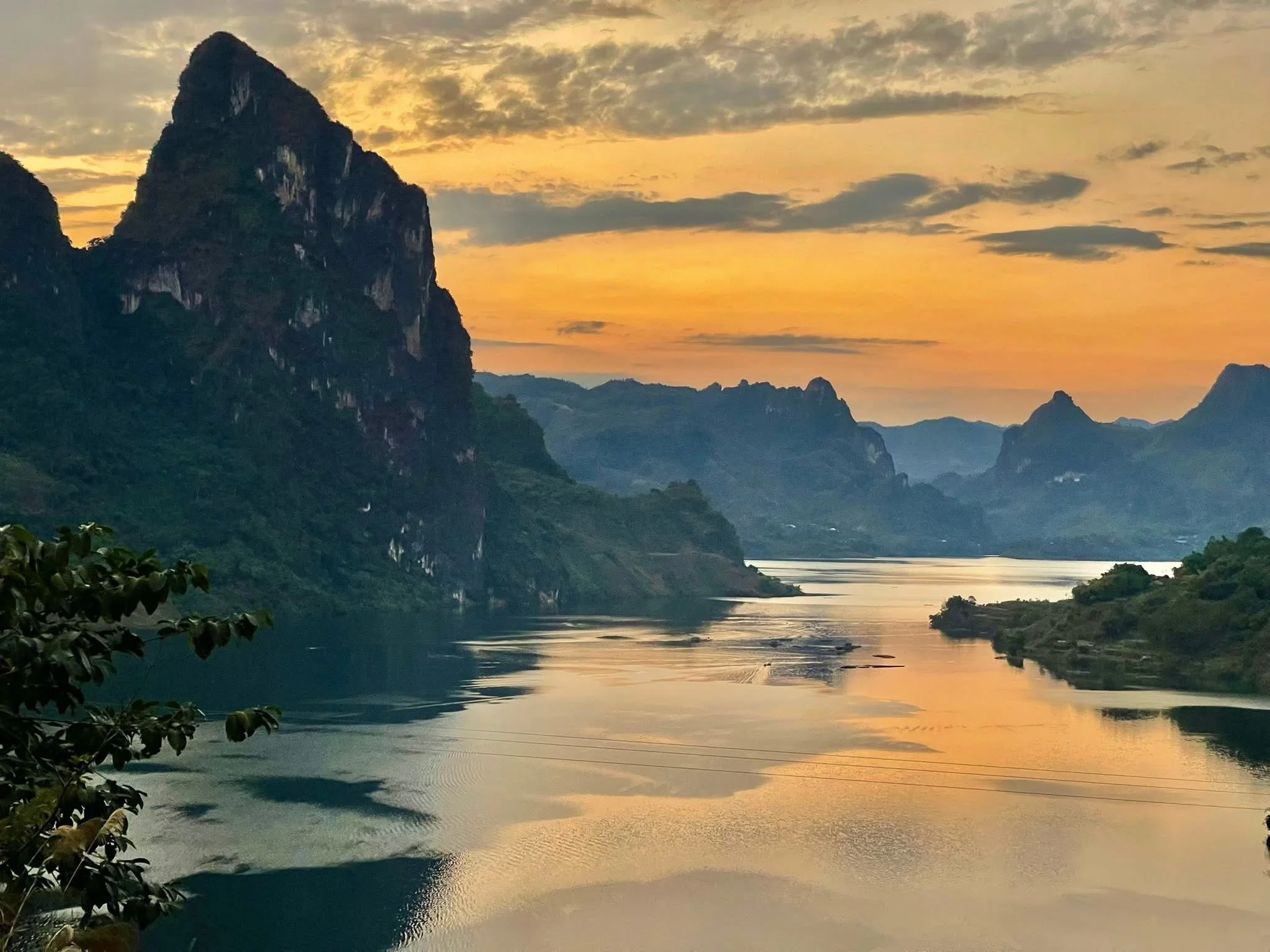 River of Fire at Sunset