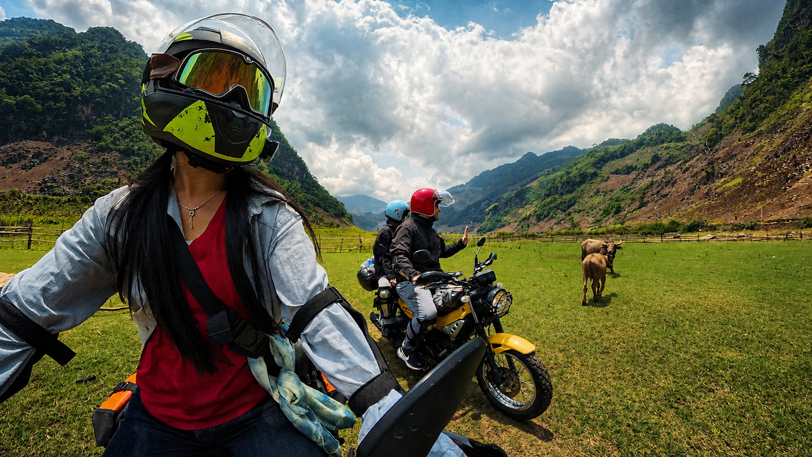 An immersive adventure into the rugged heart of Northern Vietnam, where dramatic mountain passes, remote villages, and winding cliffside roads define the experience. From thrilling rides along steep valleys to peaceful moments overlooking vast landsc