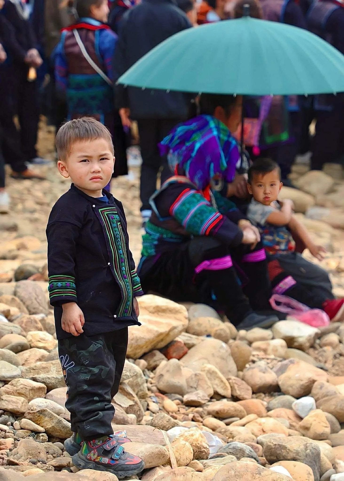 A quiet family moment during Tet celebrations in an ethnic community in Northern Vietnam