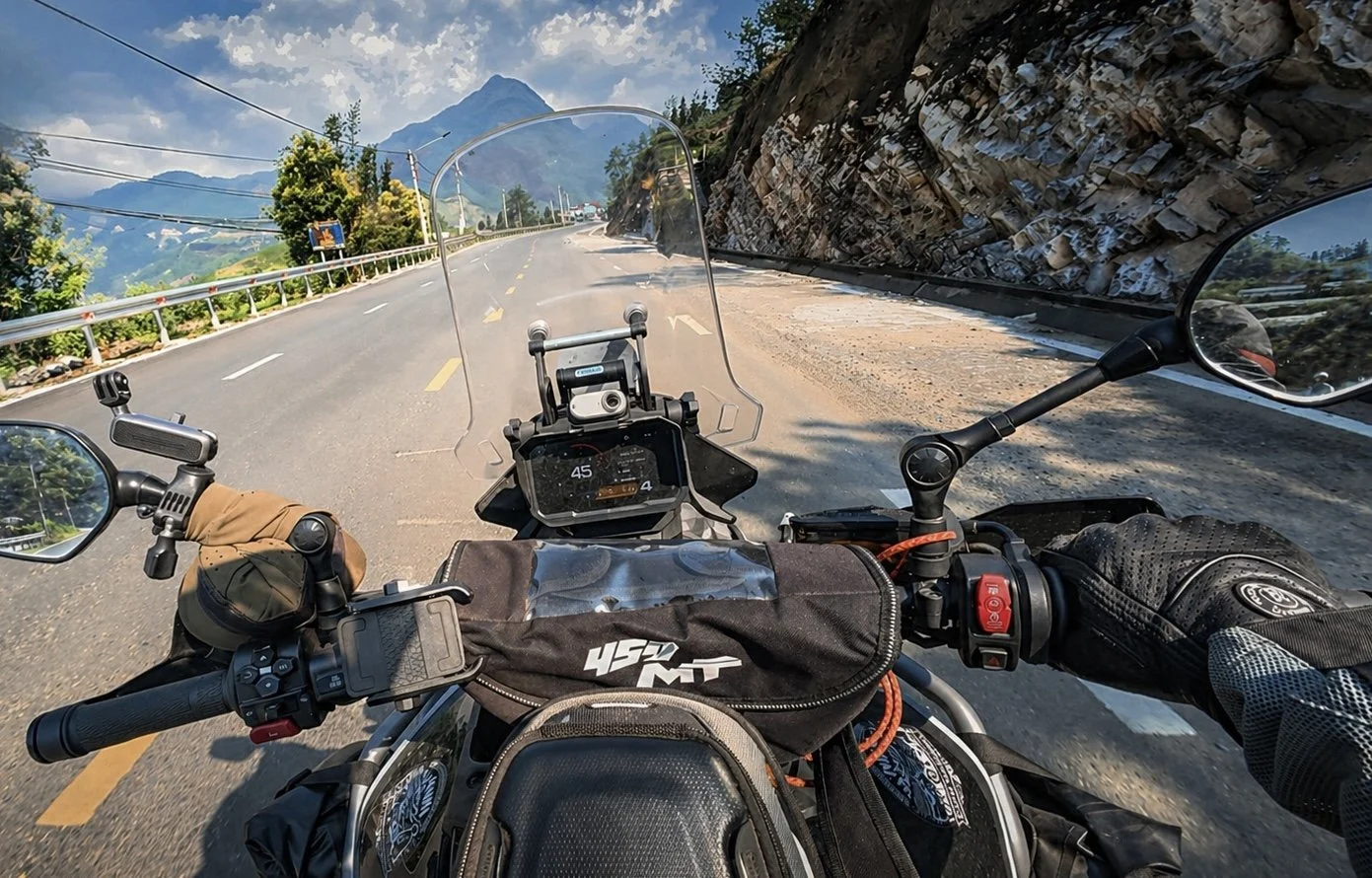 An immersive adventure into the rugged heart of Northern Vietnam, where dramatic mountain passes, remote villages, and winding cliffside roads define the experience. From thrilling rides along steep valleys to peaceful moments overlooking vast landsc