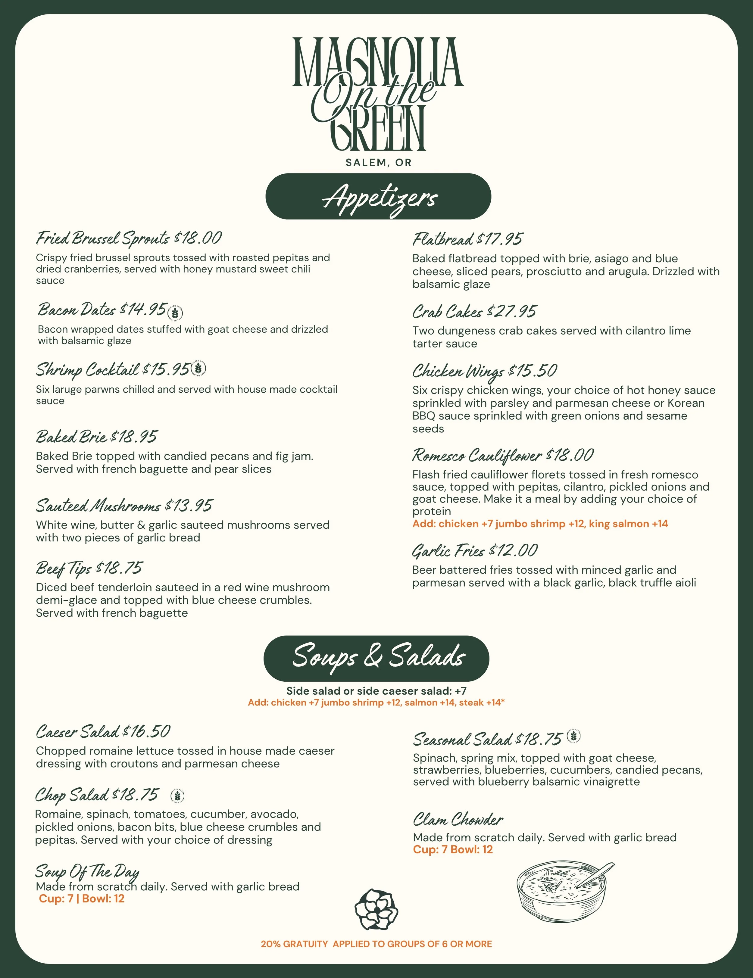 Magnolia on the green restaurant located in salem oregon by the salem golf course