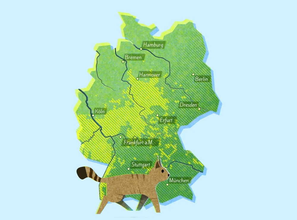 Verbreitungskarten von Wildtieren