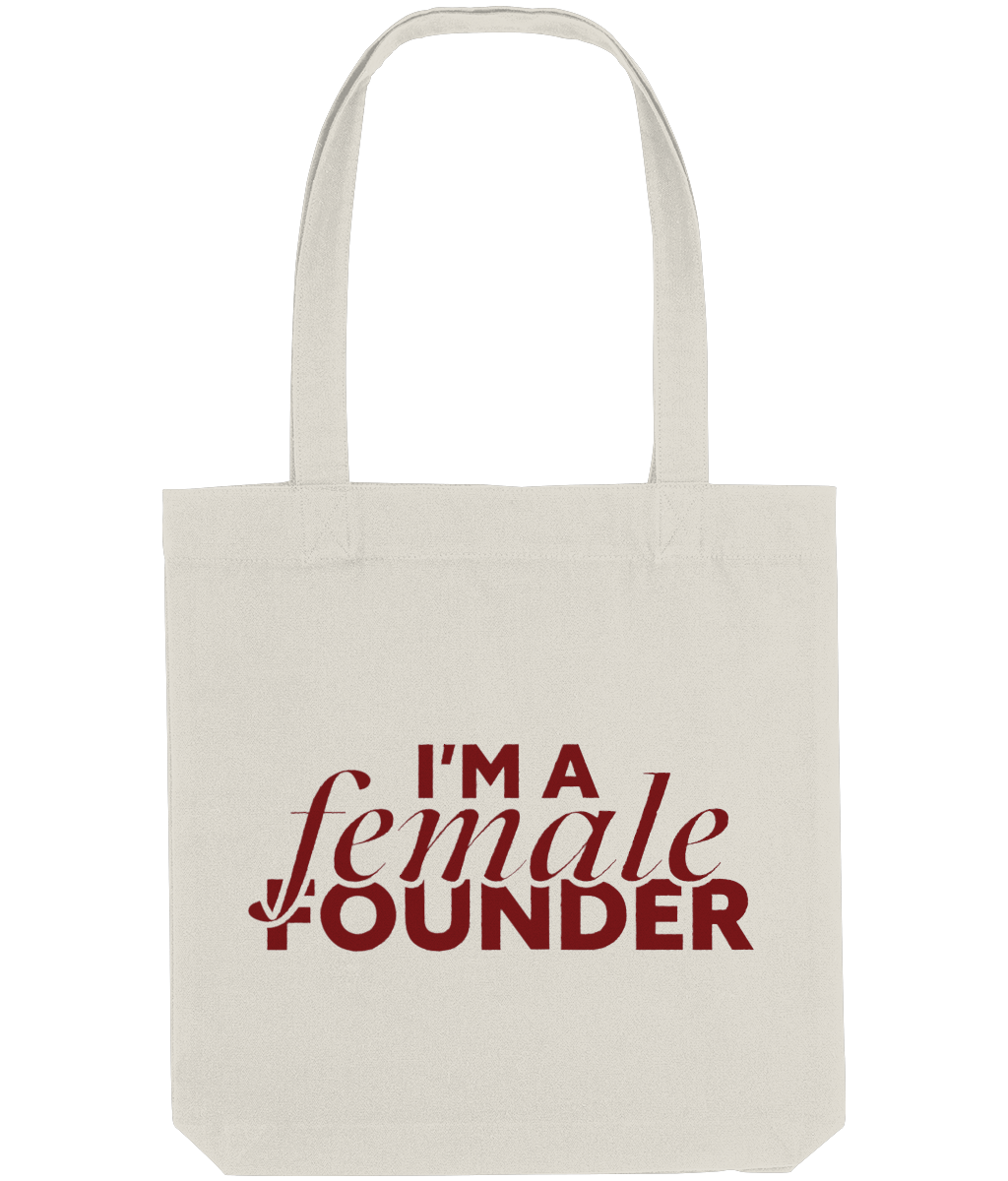 "I'm a Female Founder" Tote Bag - Burgundy