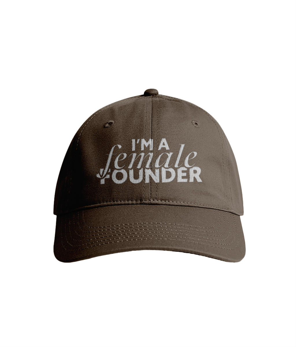 "I'm a Female Founder" Cap - Walnut