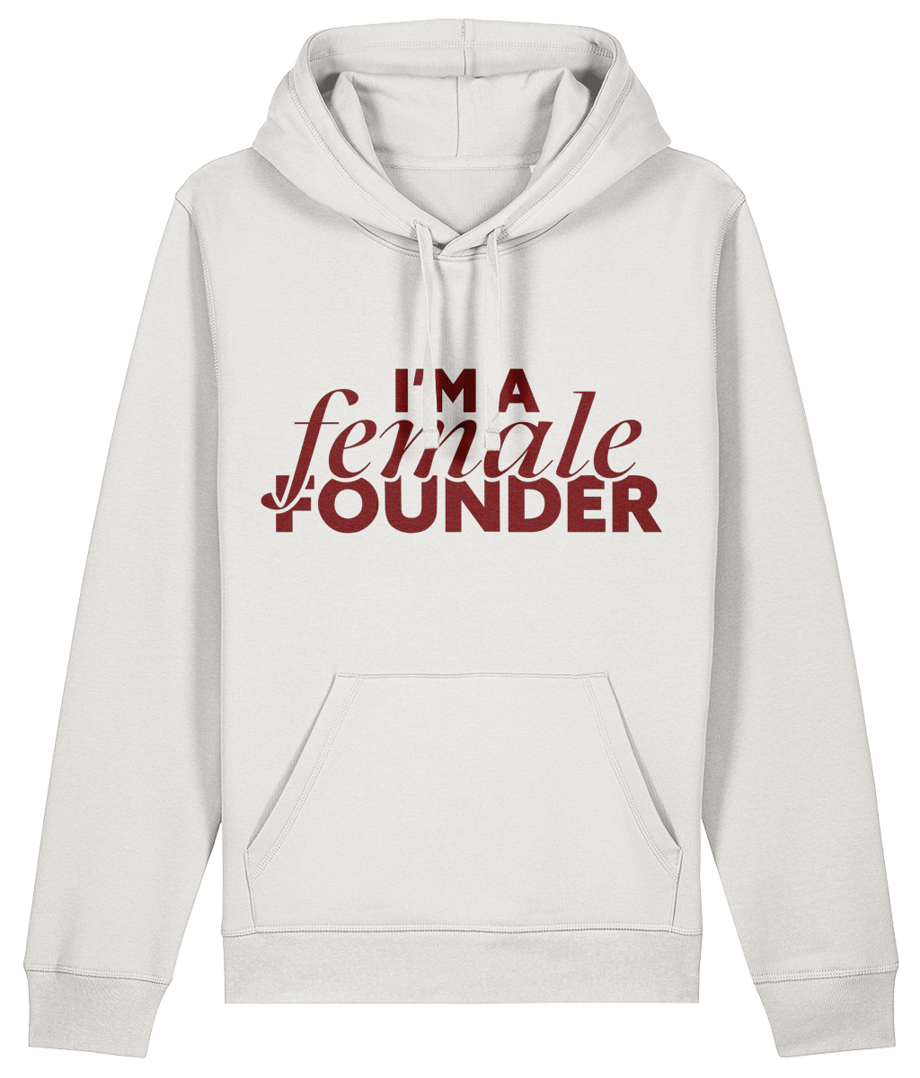 "I'm a Female Founder" Hoodie - Burgundy