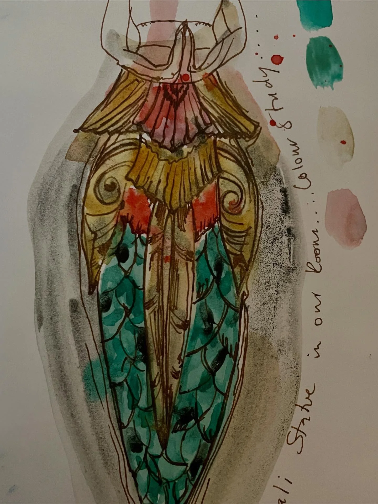 My final Bali sketches more than 2 weeks ago&hellip; we came to Bali for a 10 days for it to turn into close to month! 

Unfortunately I became ill a few days before departure which resulted in surgery and hospitalisation for 12 days! I am on the men