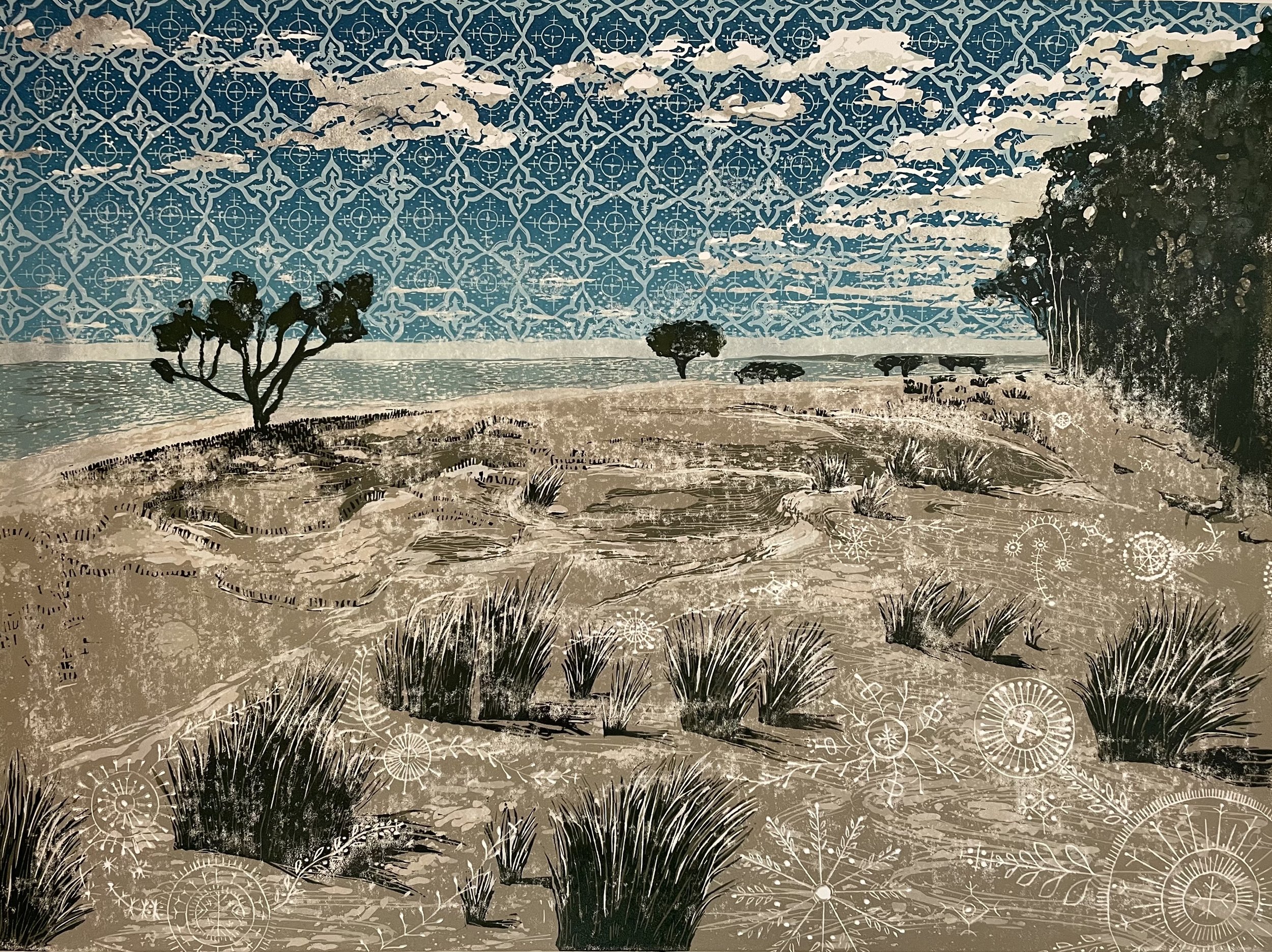 Pareidolia Landscape|Edition of 5|Arches 88 Paper|56x76cm|$450.00 print only|contact me for details
