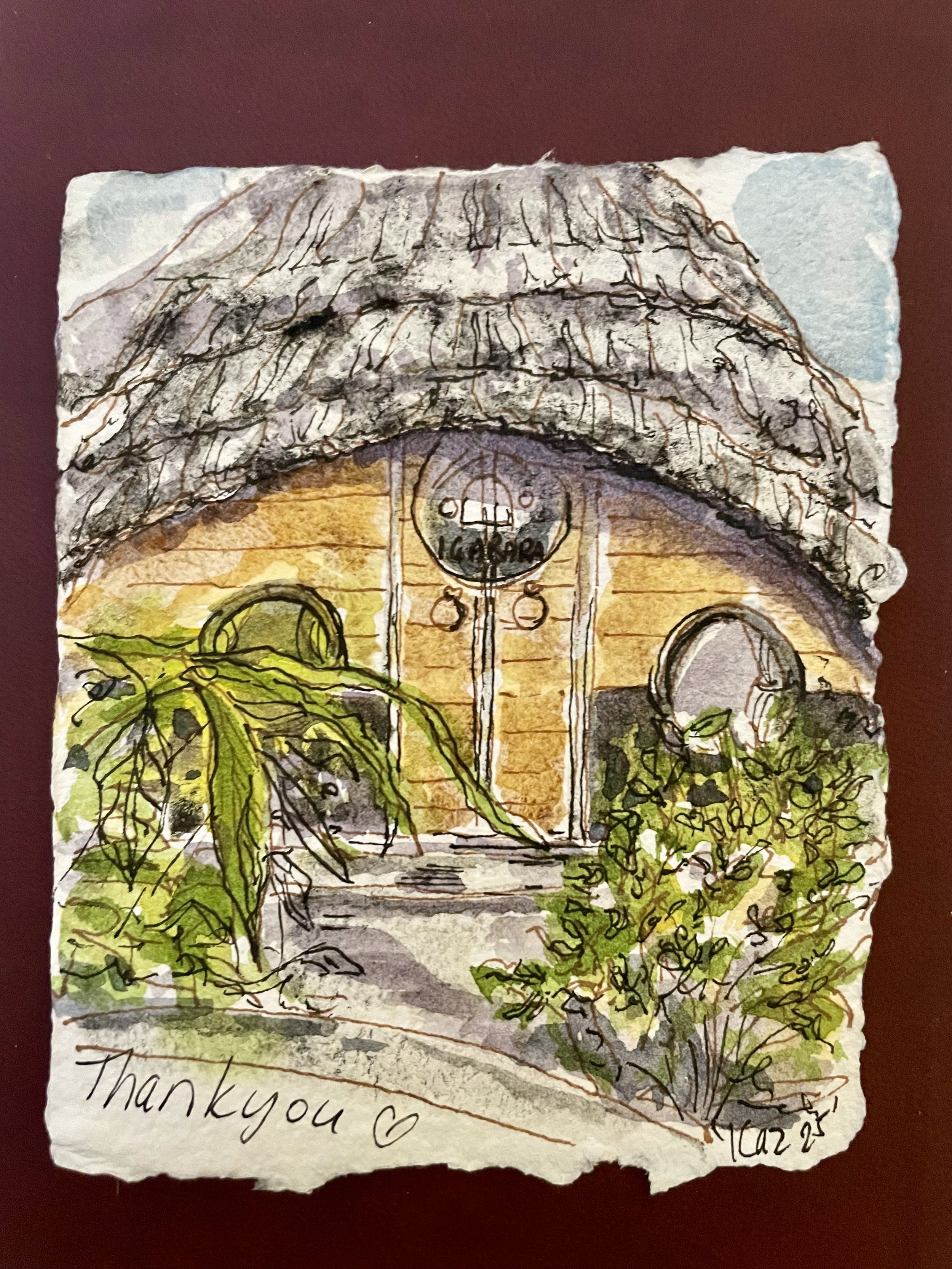 Thank you sketch|Hobbit House|Tangalle|Sri Lanka