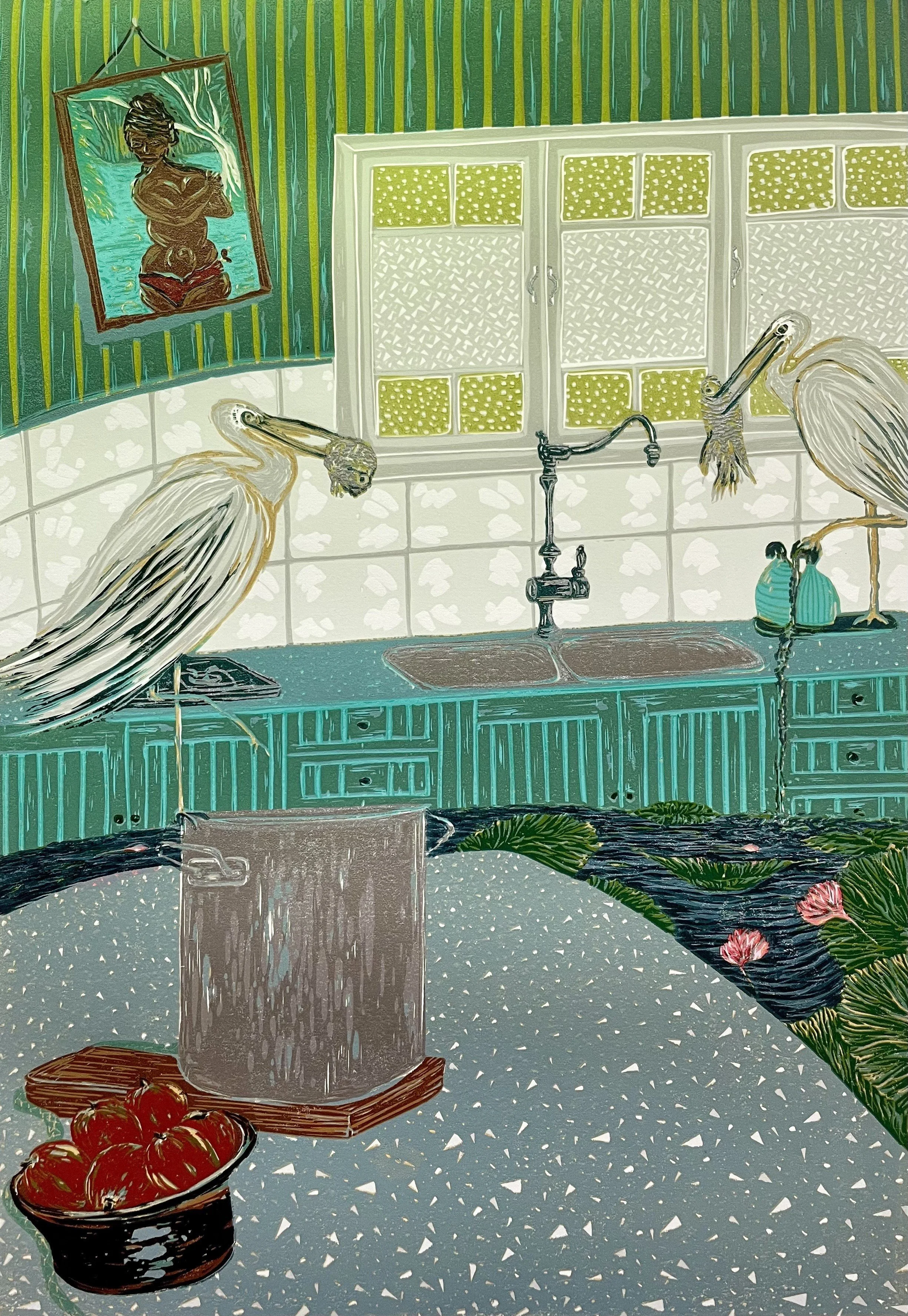 Water Nymph |Arches 88 Paper|52x38cm|Edition of 5 | available for purchase contact me for details

‘Water Nymph’ reimagines the iconic J.H. Lynch portraits that once adorned countless homes throughout the 1950s and 60’s, images that framed women as e