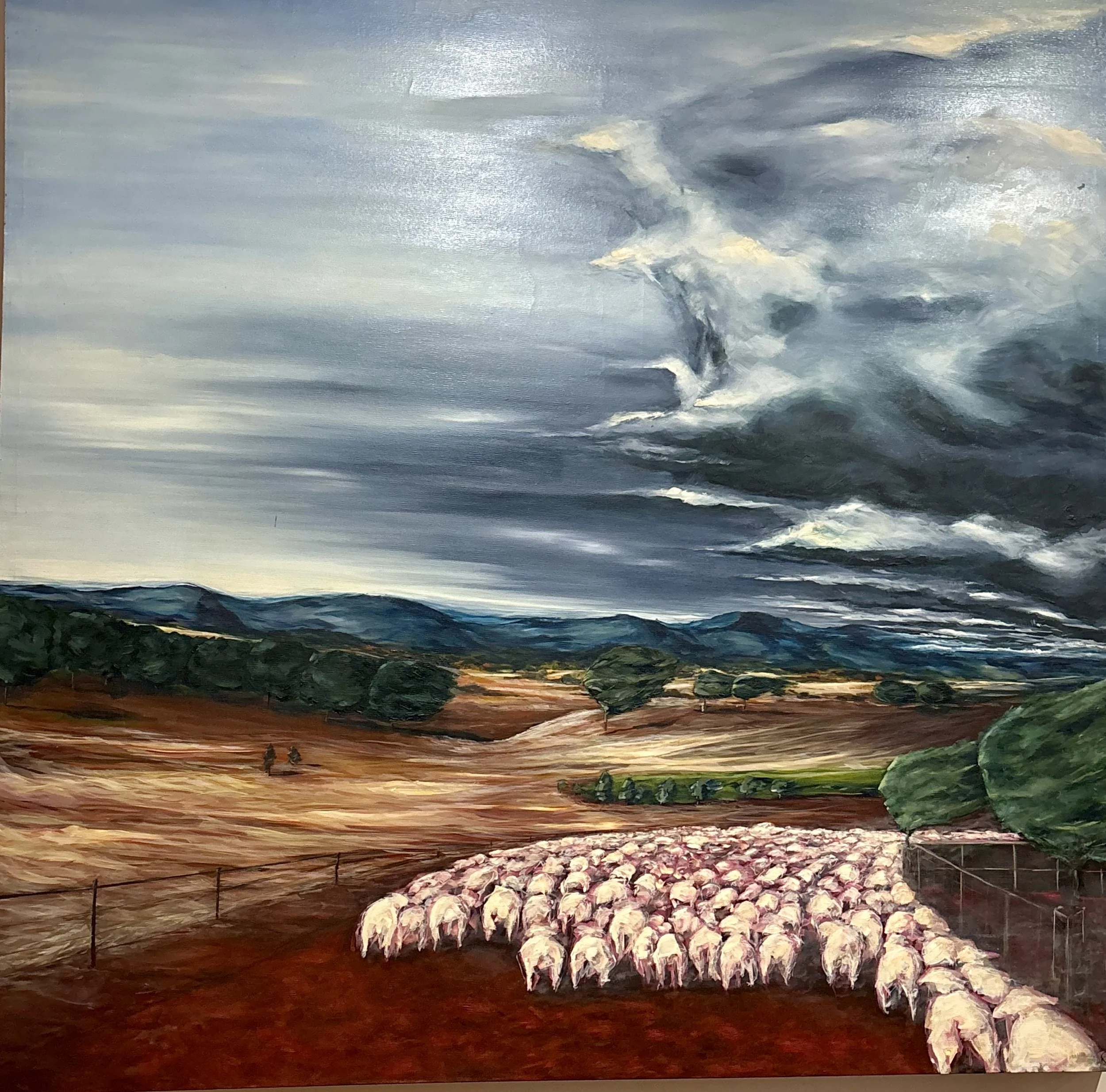 A Hungry Landscape|Oil on canvas|1200x1200