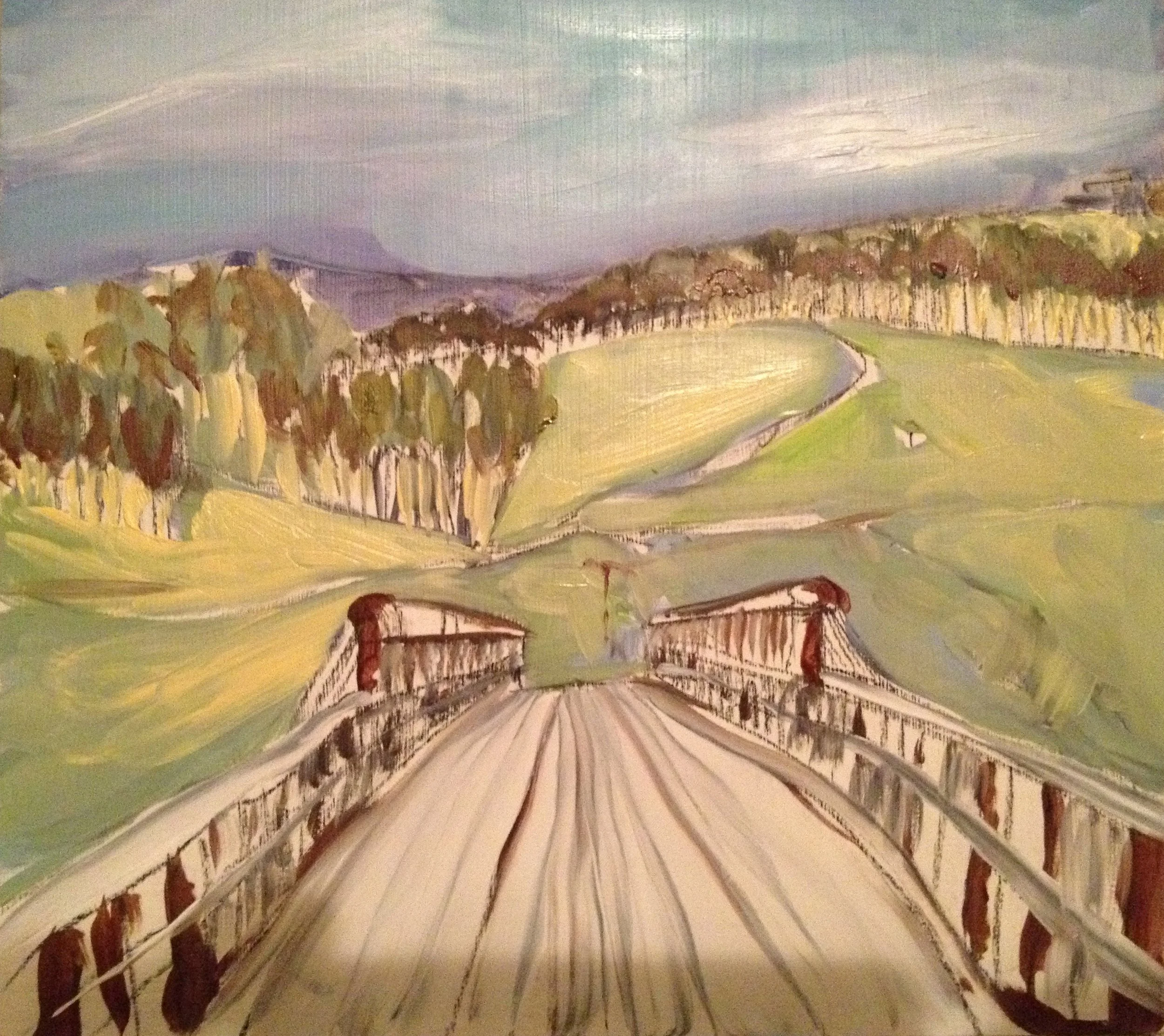 Bridge Study|Oil on Board|30x30cm
