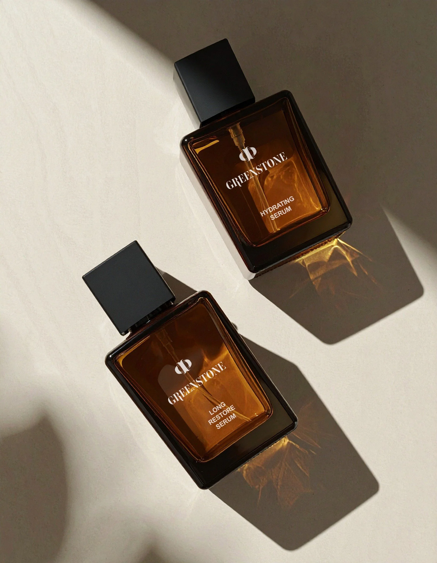 Serum bottle packaging design by Larima Studio