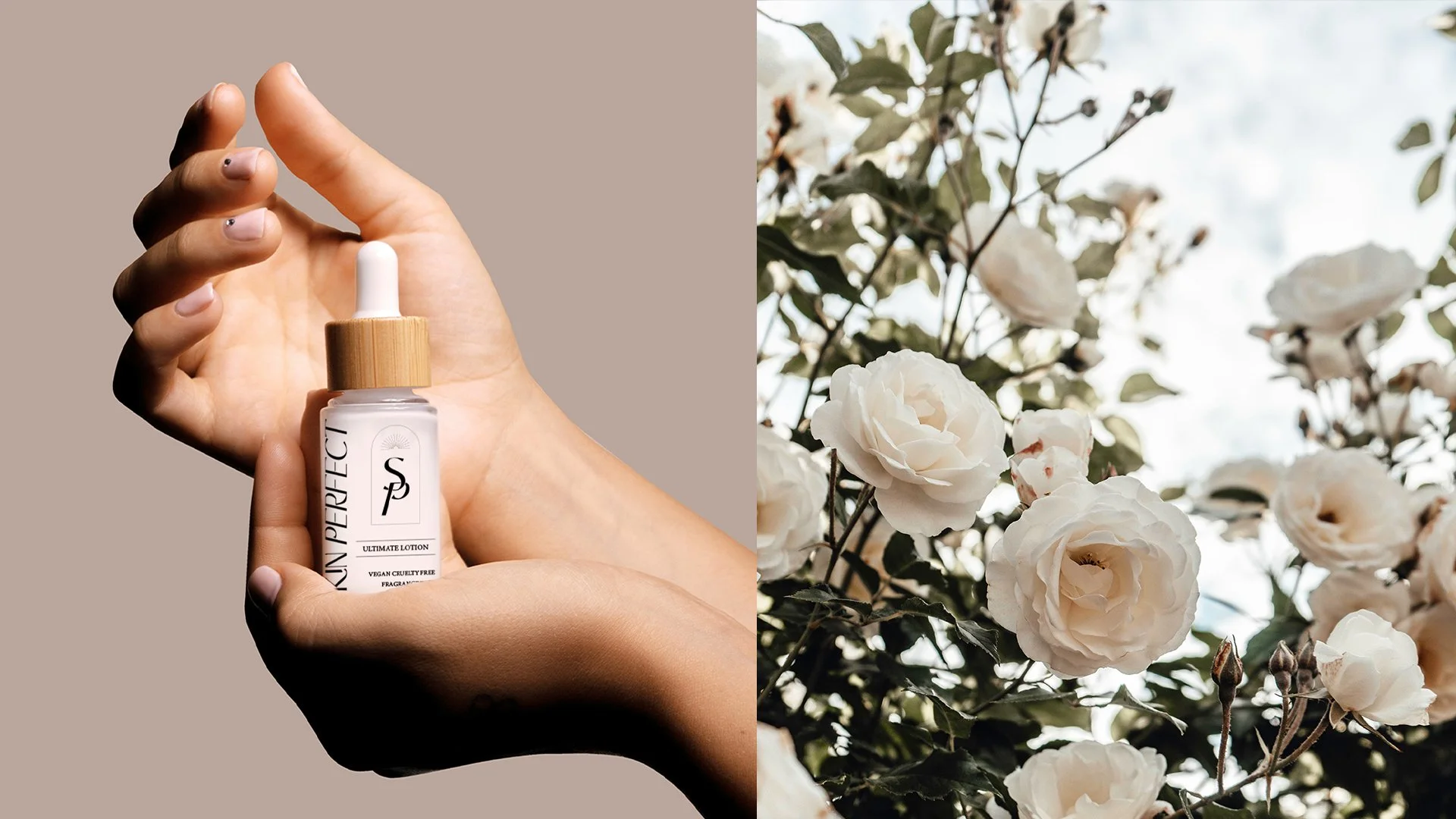 Skincare branding design by Larima Studio, London