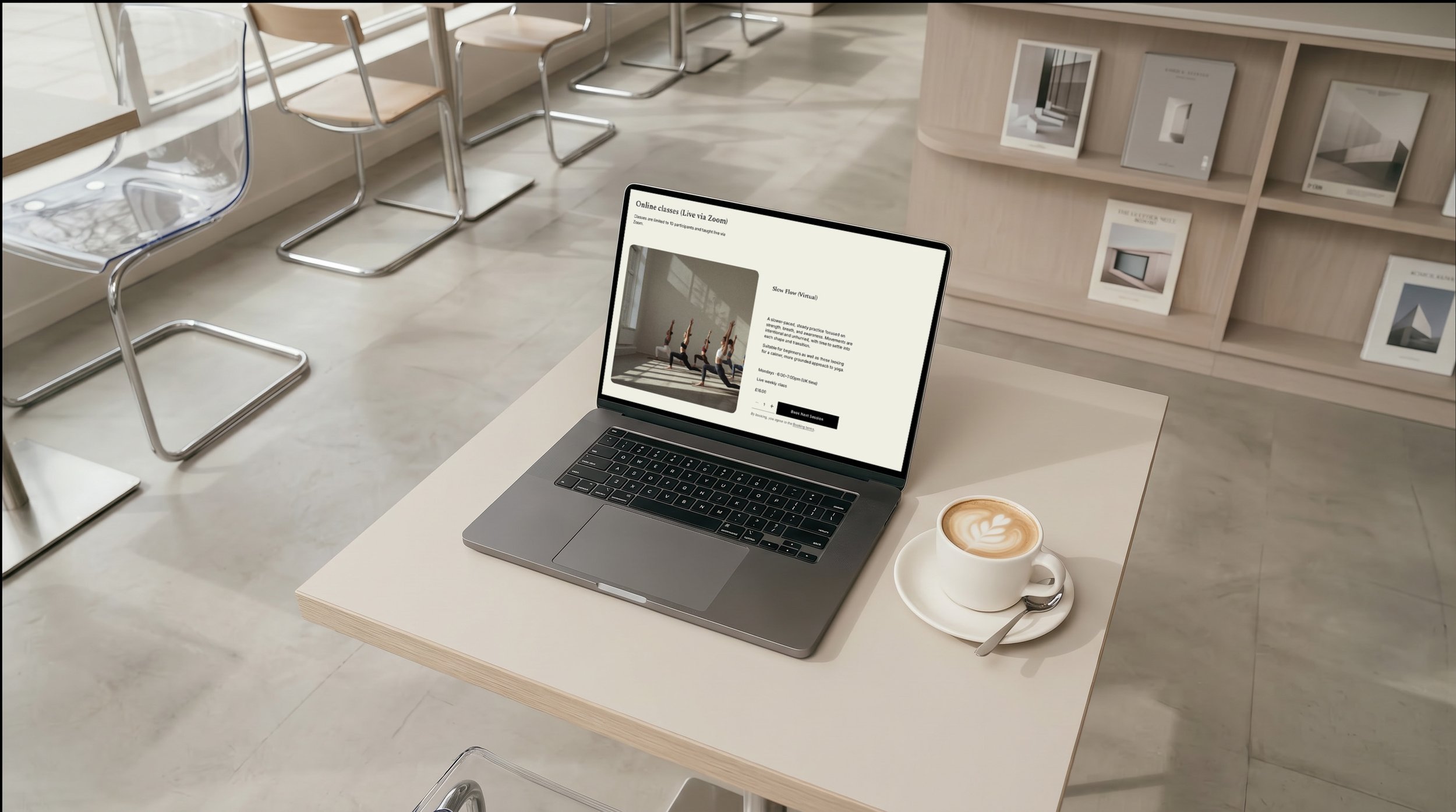 yoga brand website design