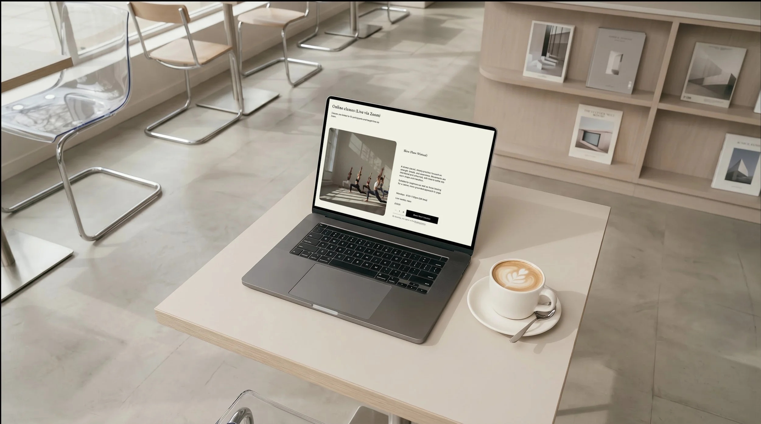 yoga squarespace website design - Larima Studio