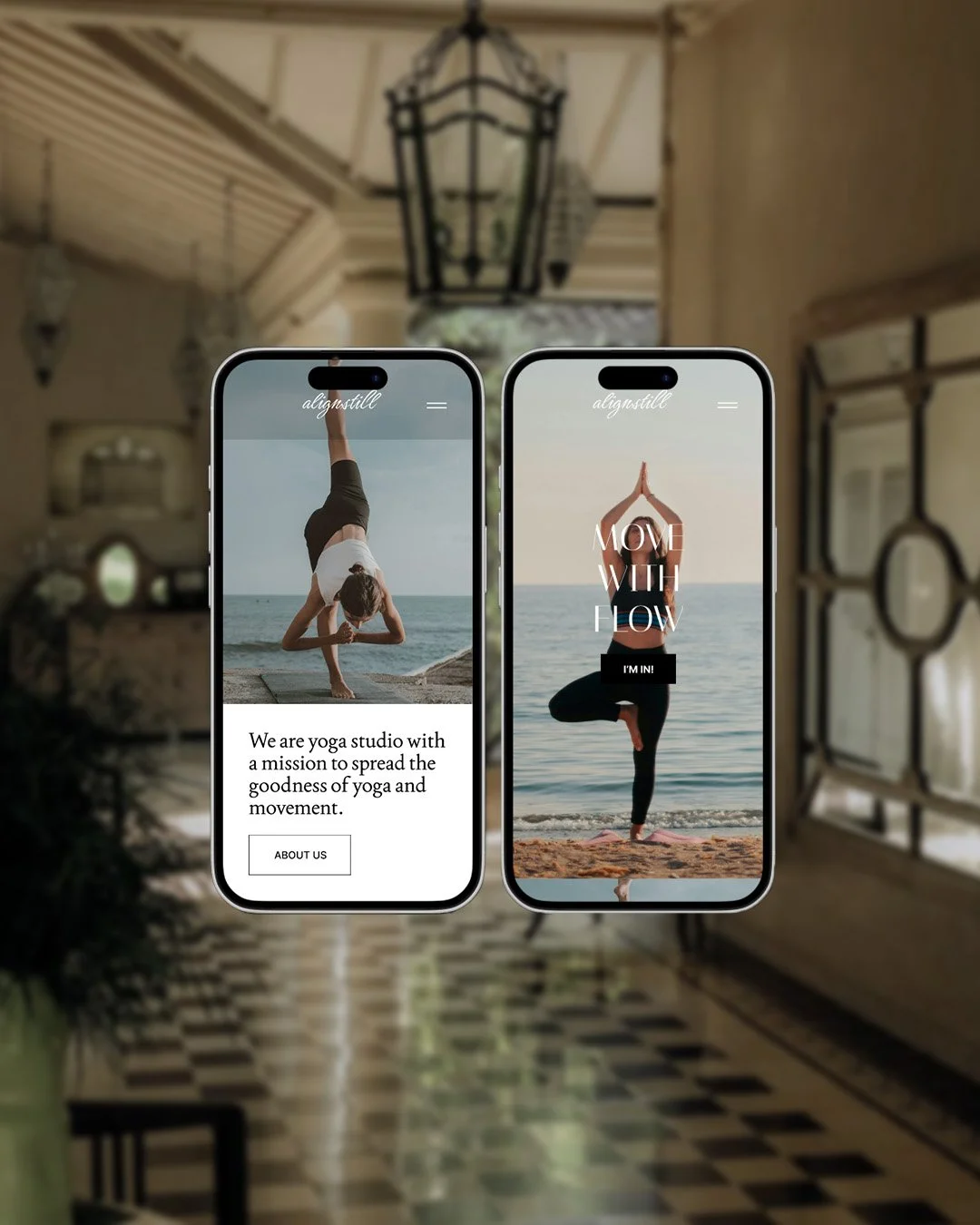 Yoga mobile website design - Larima Studio