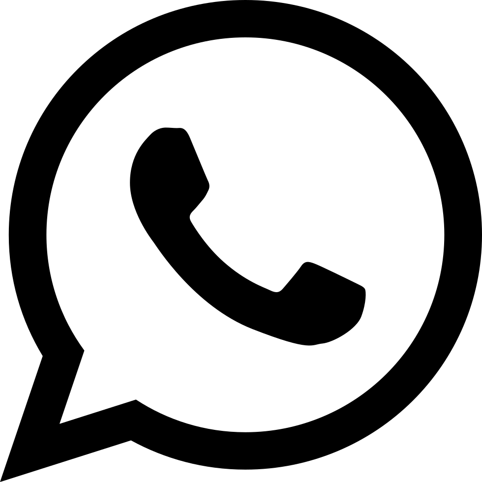 Icon of a telephone receiver inside a speech bubble, representing communication or messaging.