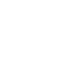 Black and white logo of a house with a smiling face inside