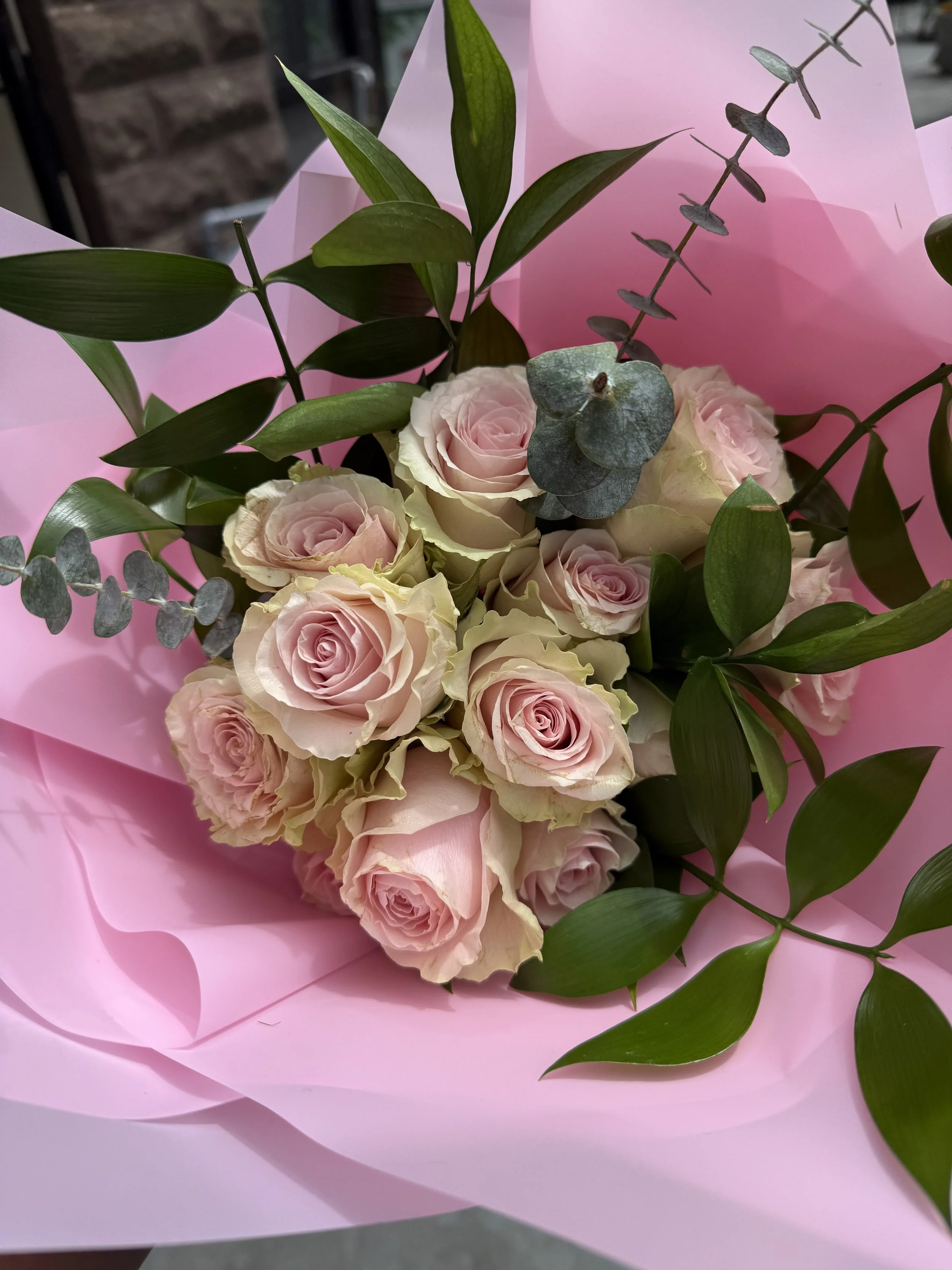 Hand-Wrapped Bouquet - Roses Only