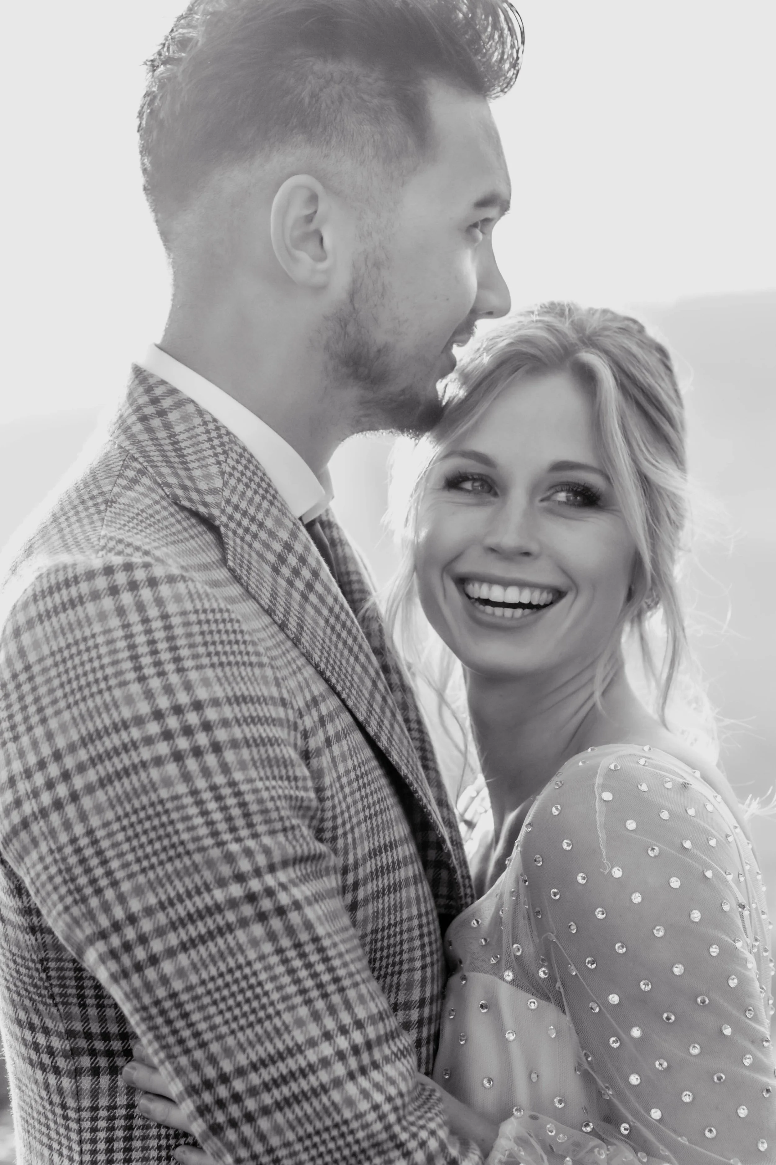 Bruiloft fotografie liefdevol spontaan