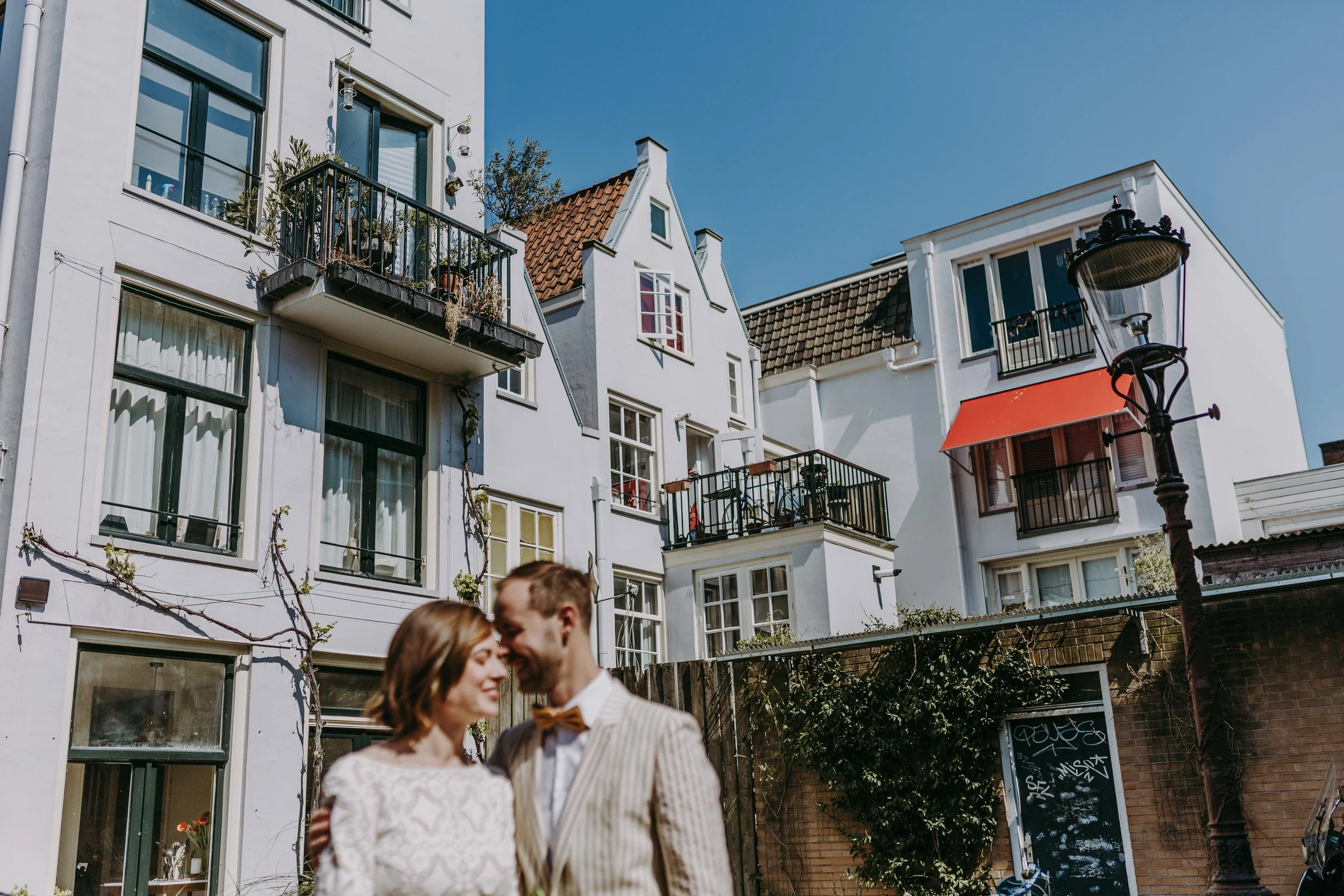 Bruiloft Jordaan fotoshoot Amsterdam
