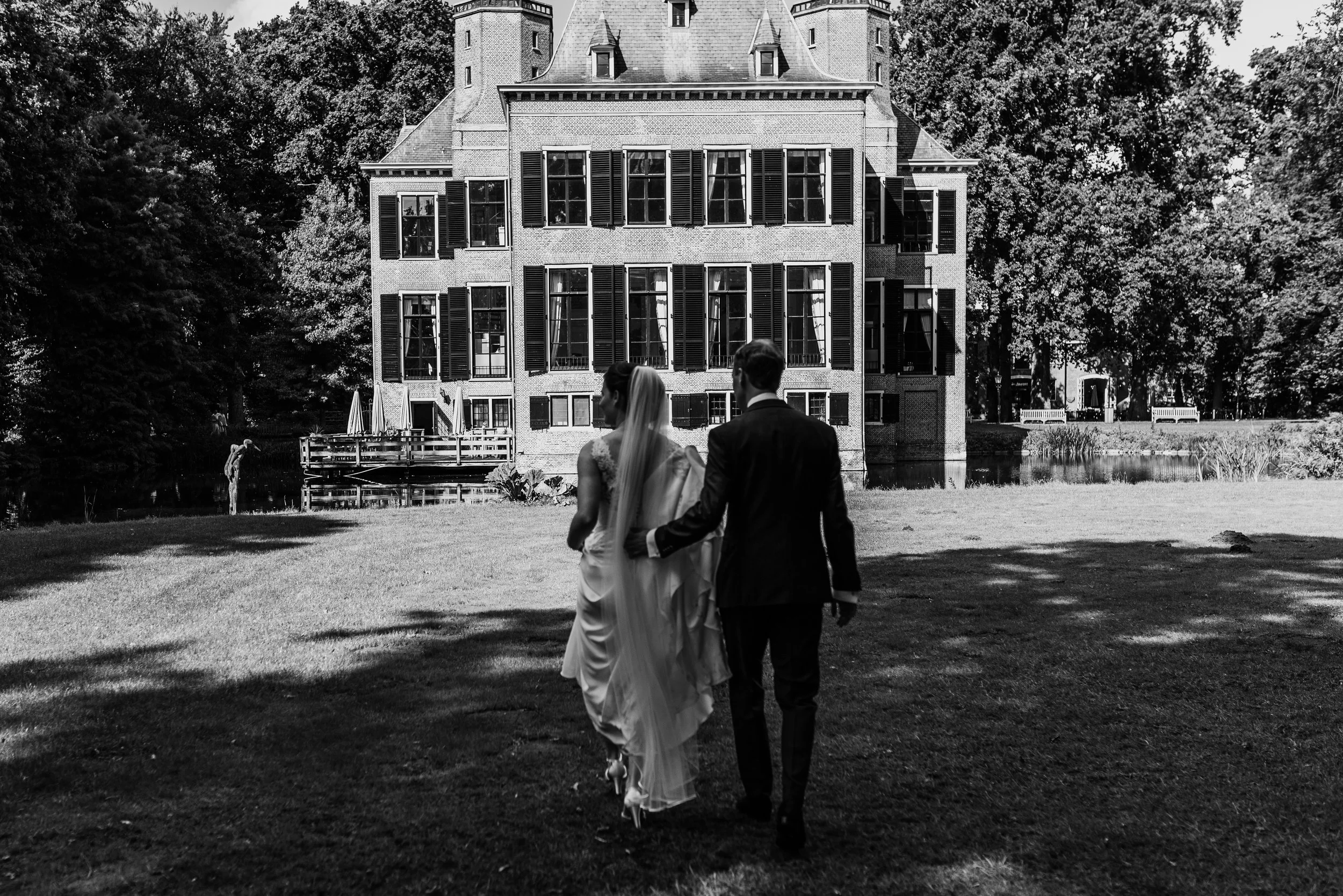 Bruiloft fotografie zwart wit